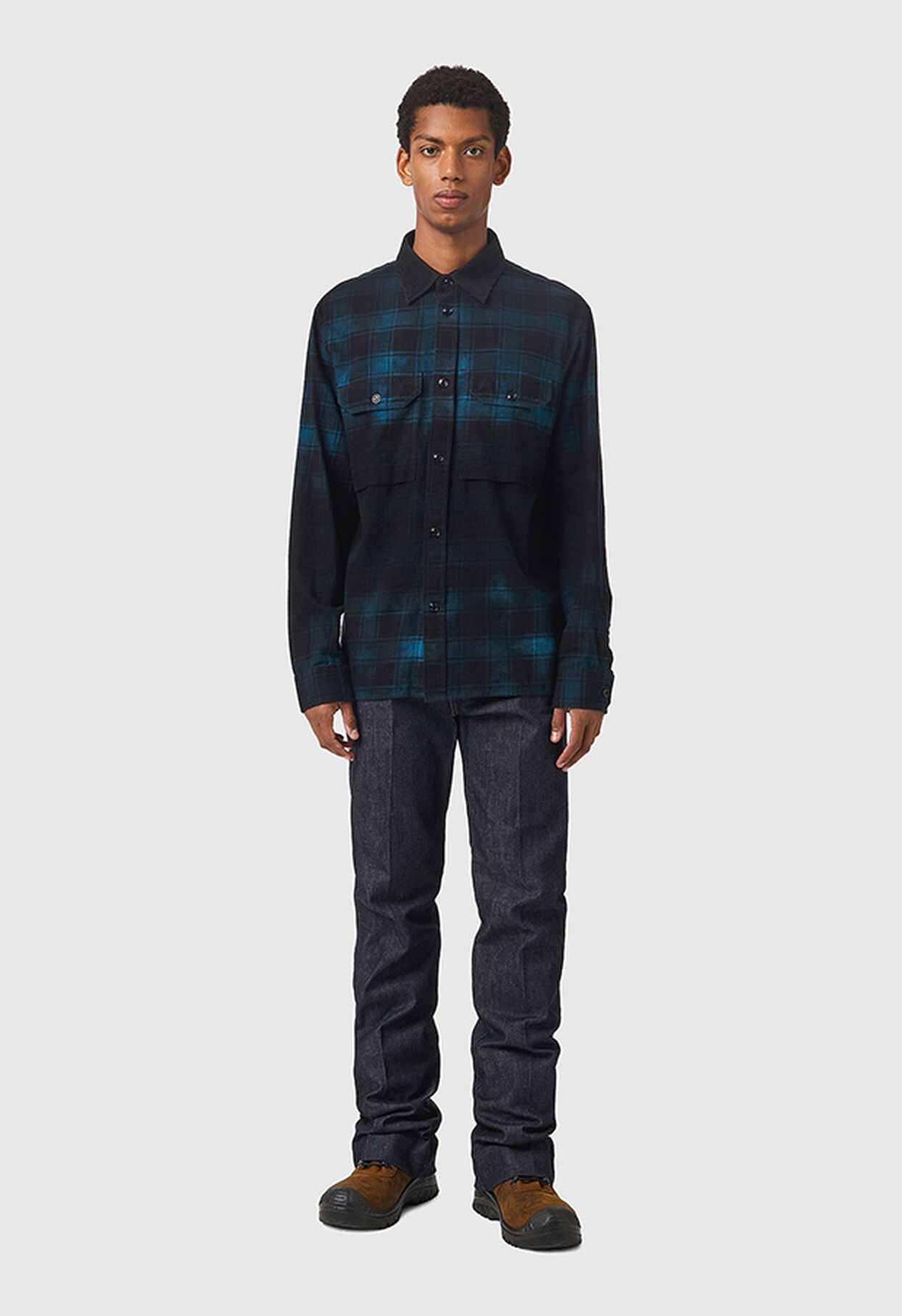 denim check shirts
