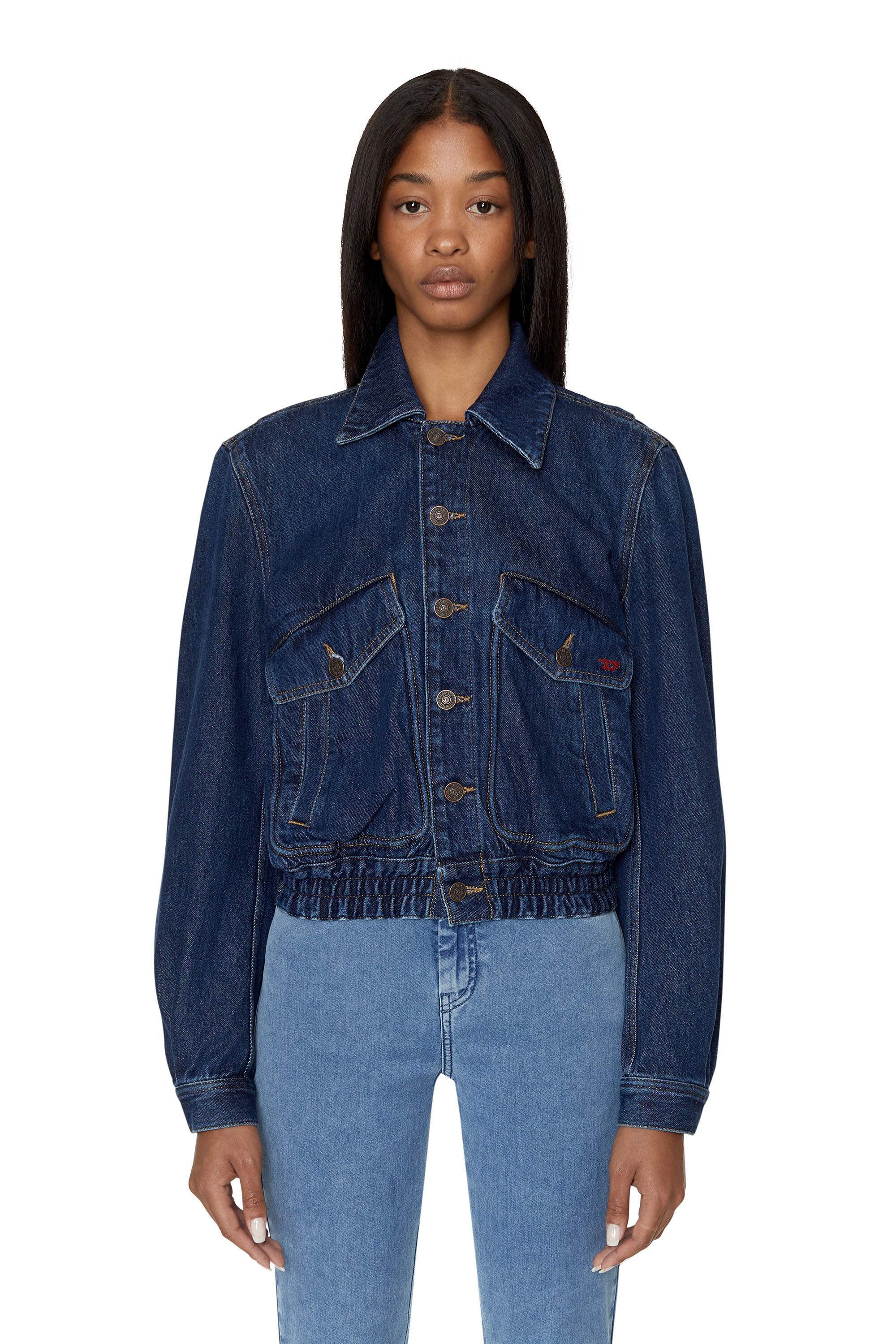 Diesel - DE-TRACY BOMBER JACKET, Dark Blue - Image 3