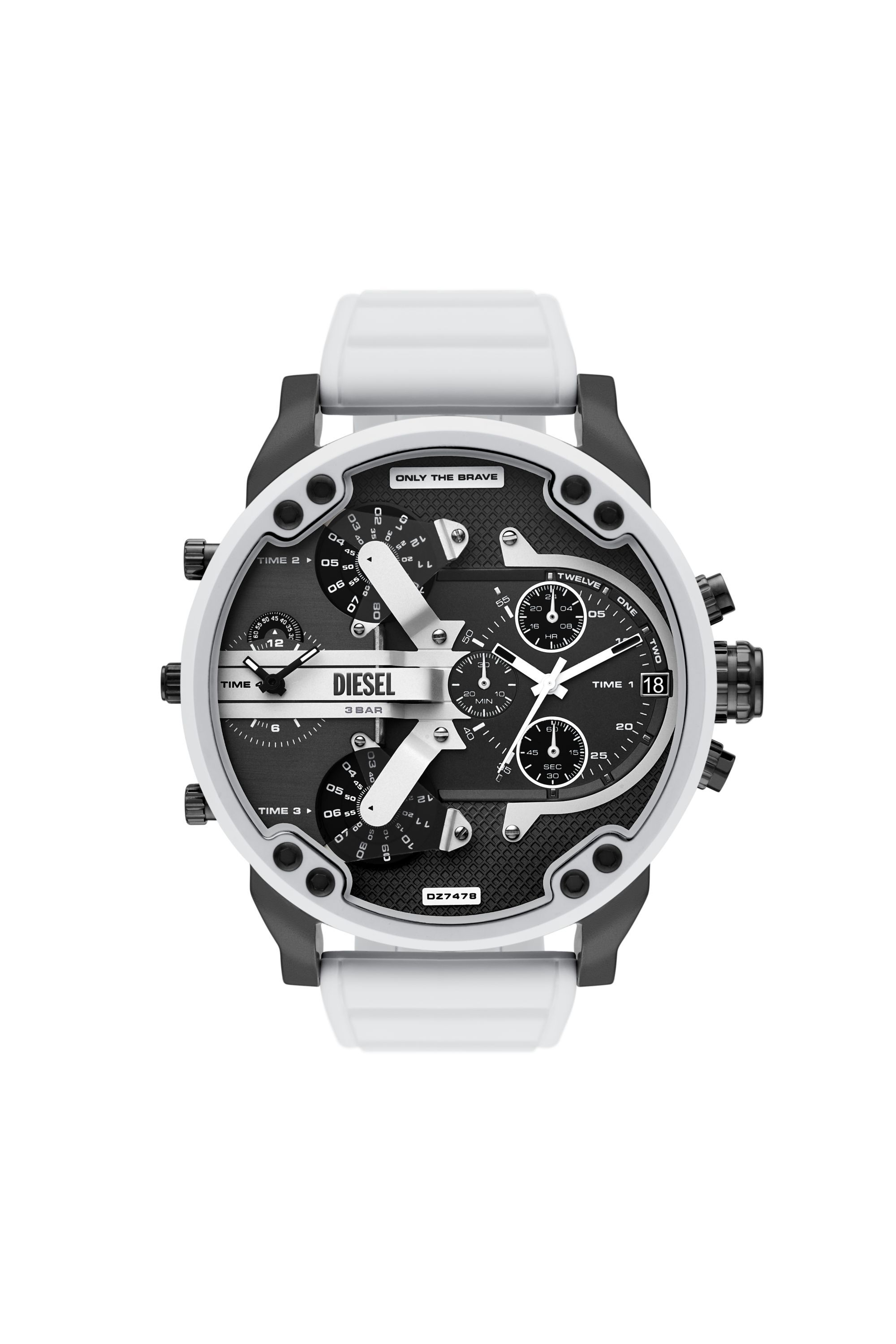 All white 2025 diesel watch