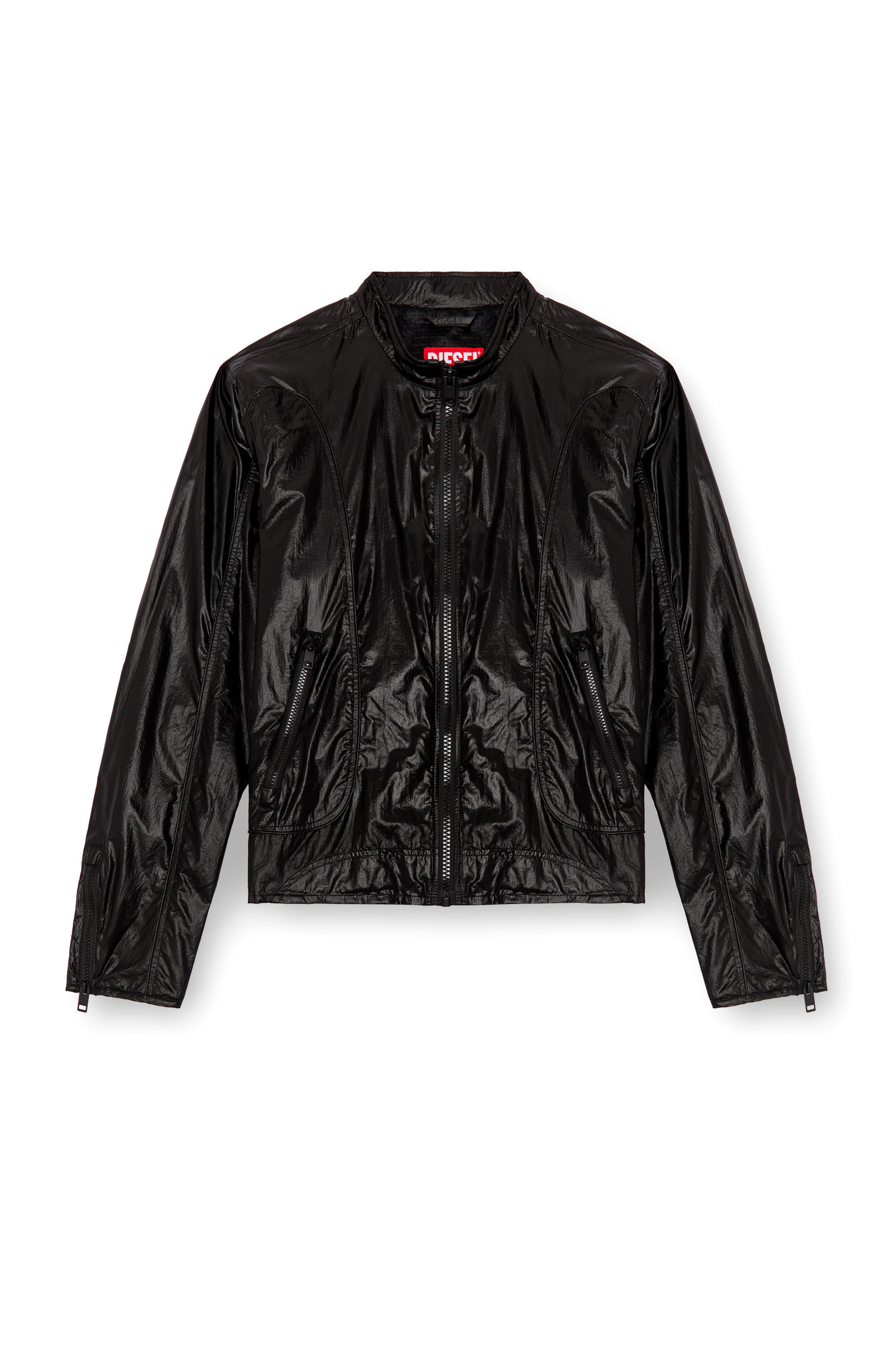 Shiny leather jacket mens hotsell