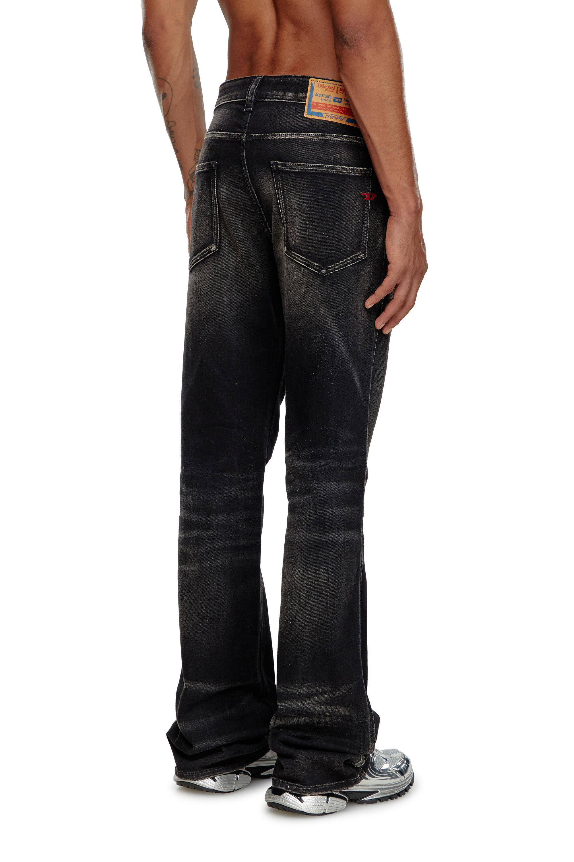 Men s Bootcut Jeans Black Dark grey Diesel 1998 D Buck