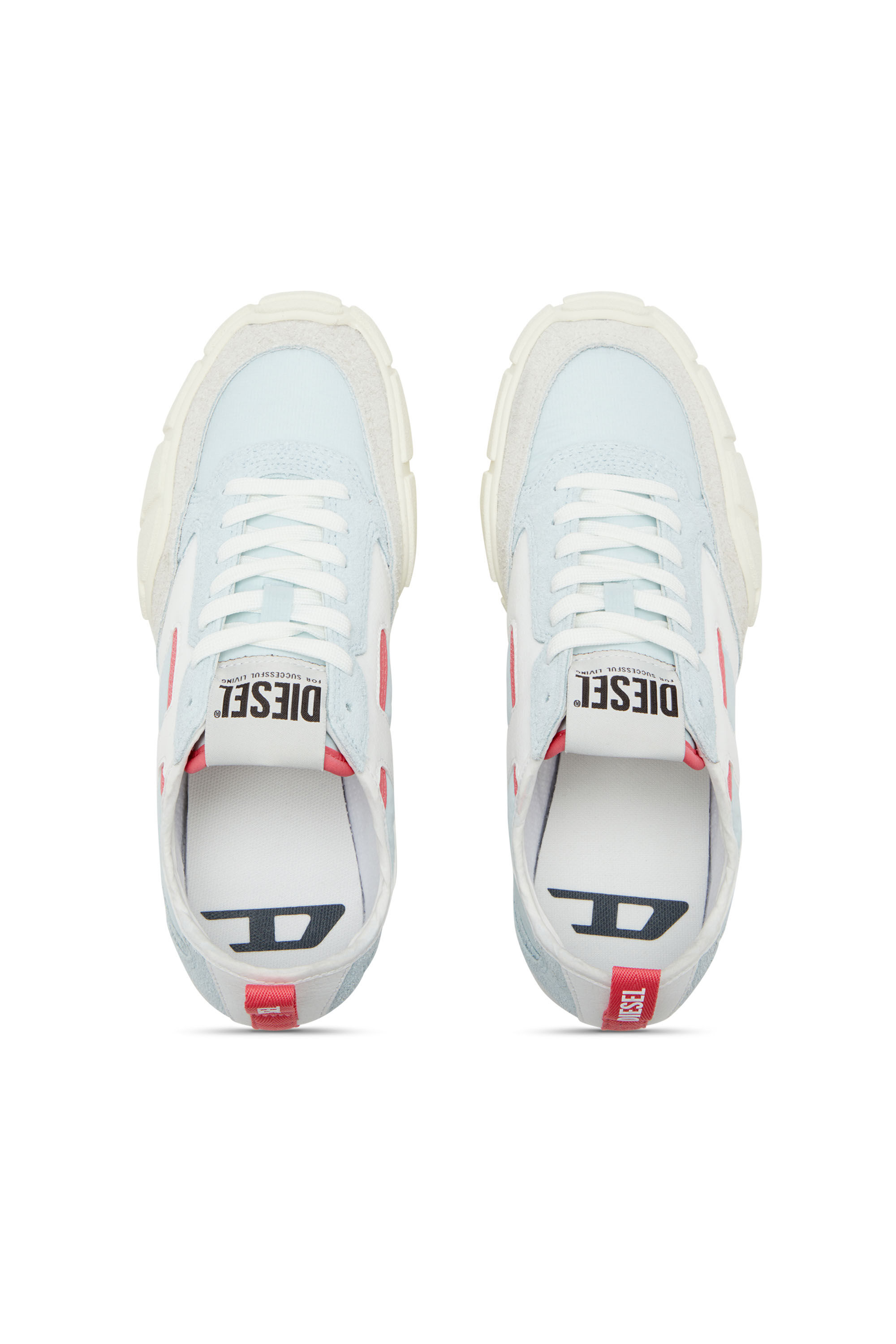 Diesel - S-PAGODHA LOW W, Woman's Sneakers in leather, suede and ripstop in null - 4