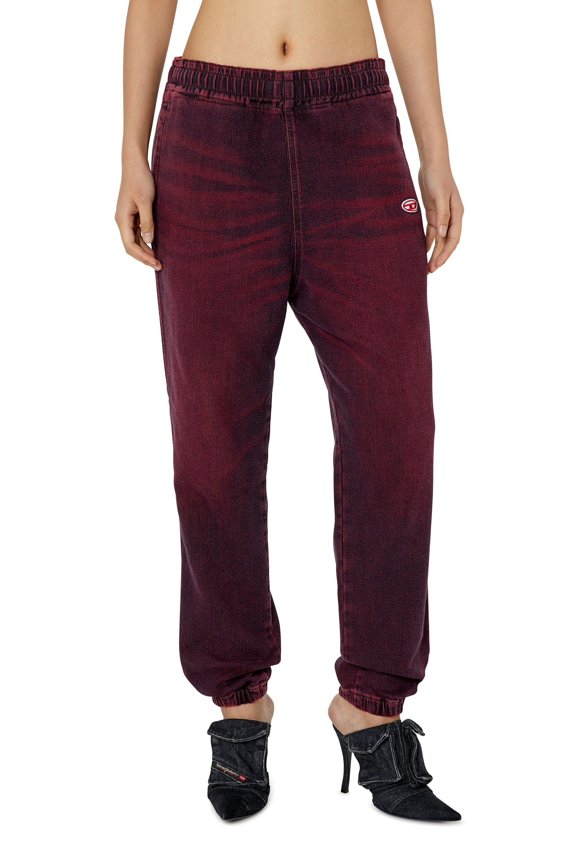 Diesel - D-Lab Track Denim 09G91 Tapered, Burgundy - Image 6