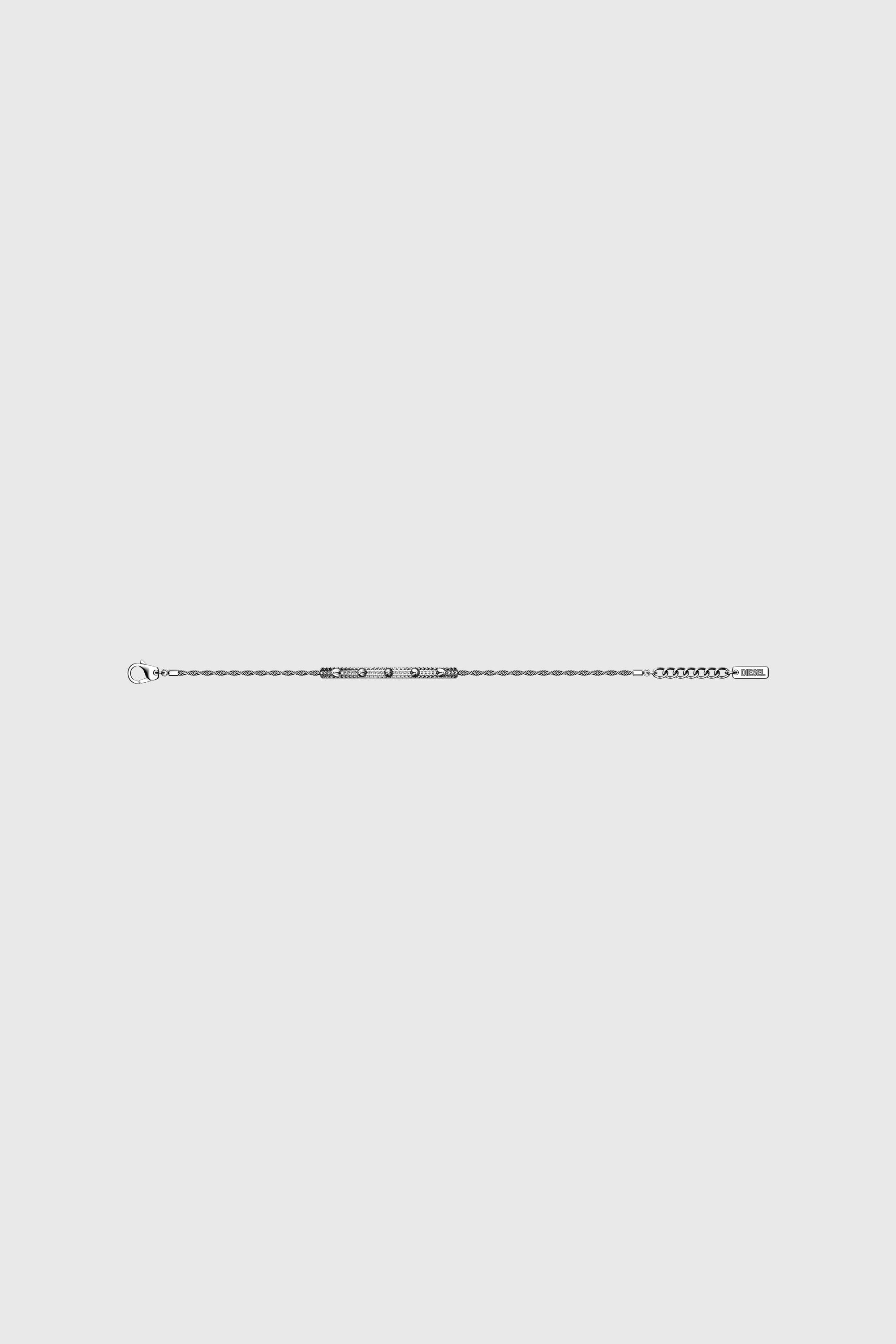 Diesel - DX1725040, Unisex's Stainless Steel ID Bracelet in Silver - 3