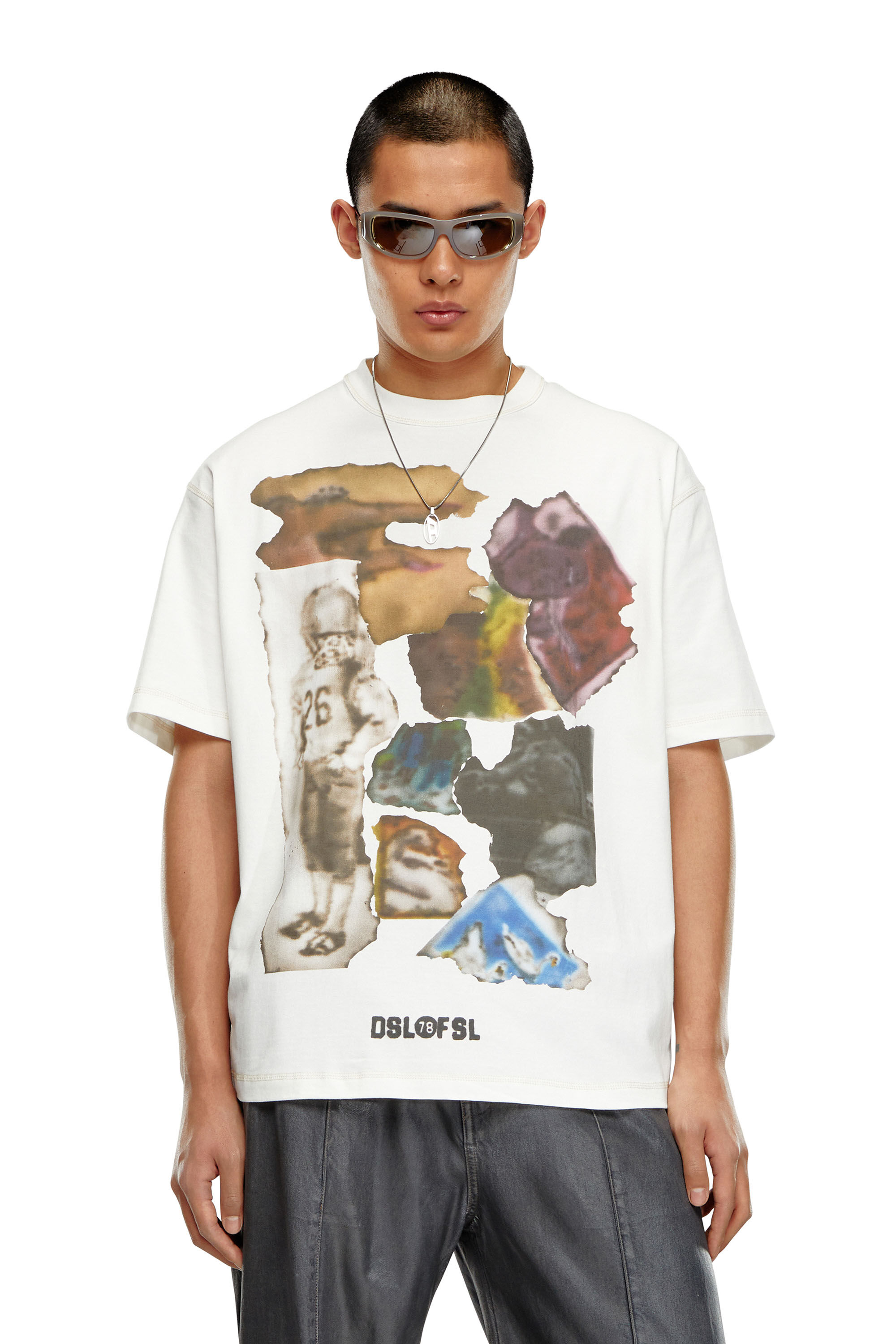 Diesel - T-WASH-N3, Man T-shirt with airbrush print in White - Image 3