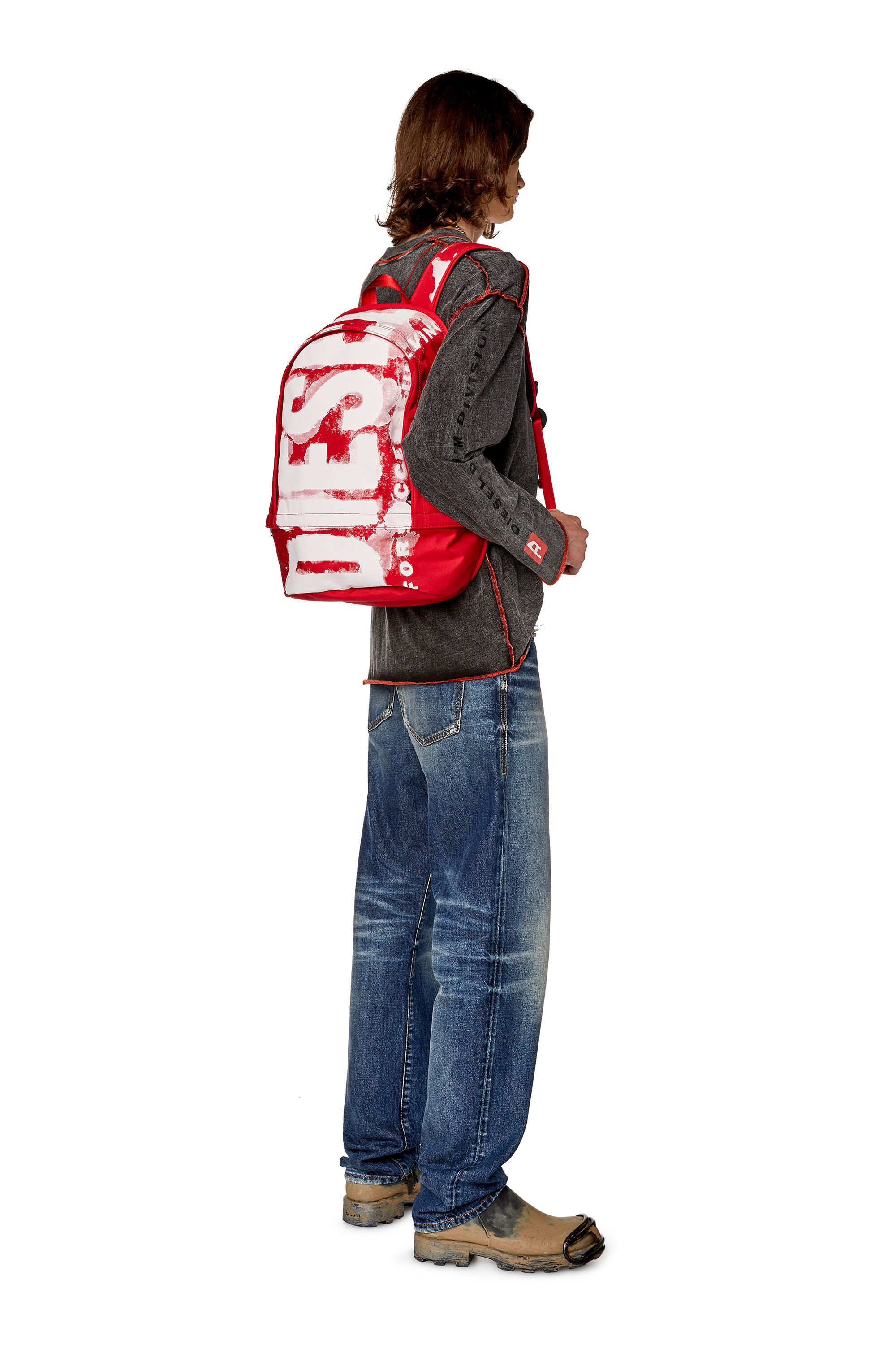 Diesel - RAVE BACKPACK X, Red - Image 6