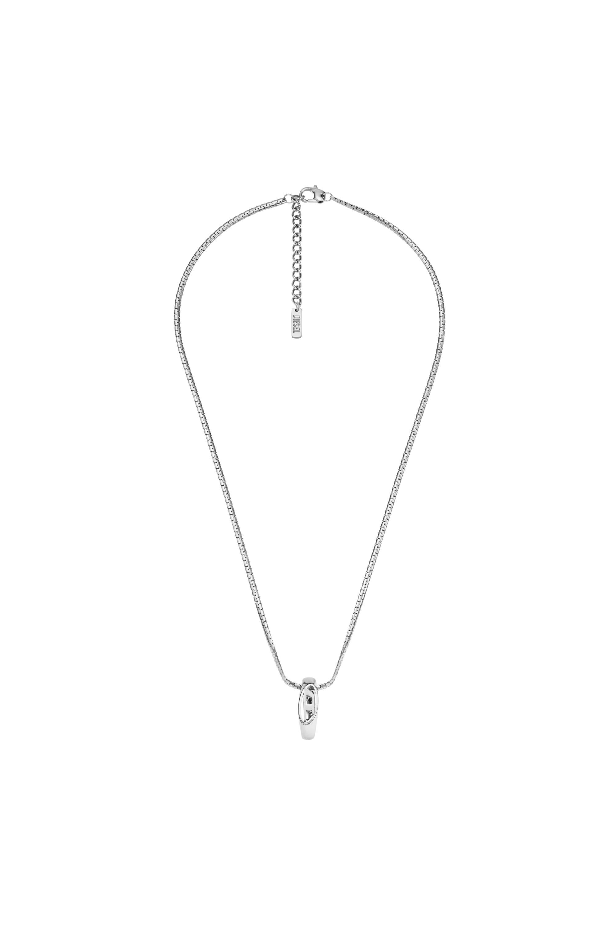 Women's Stainless steel pendant necklace | Silver | Diesel