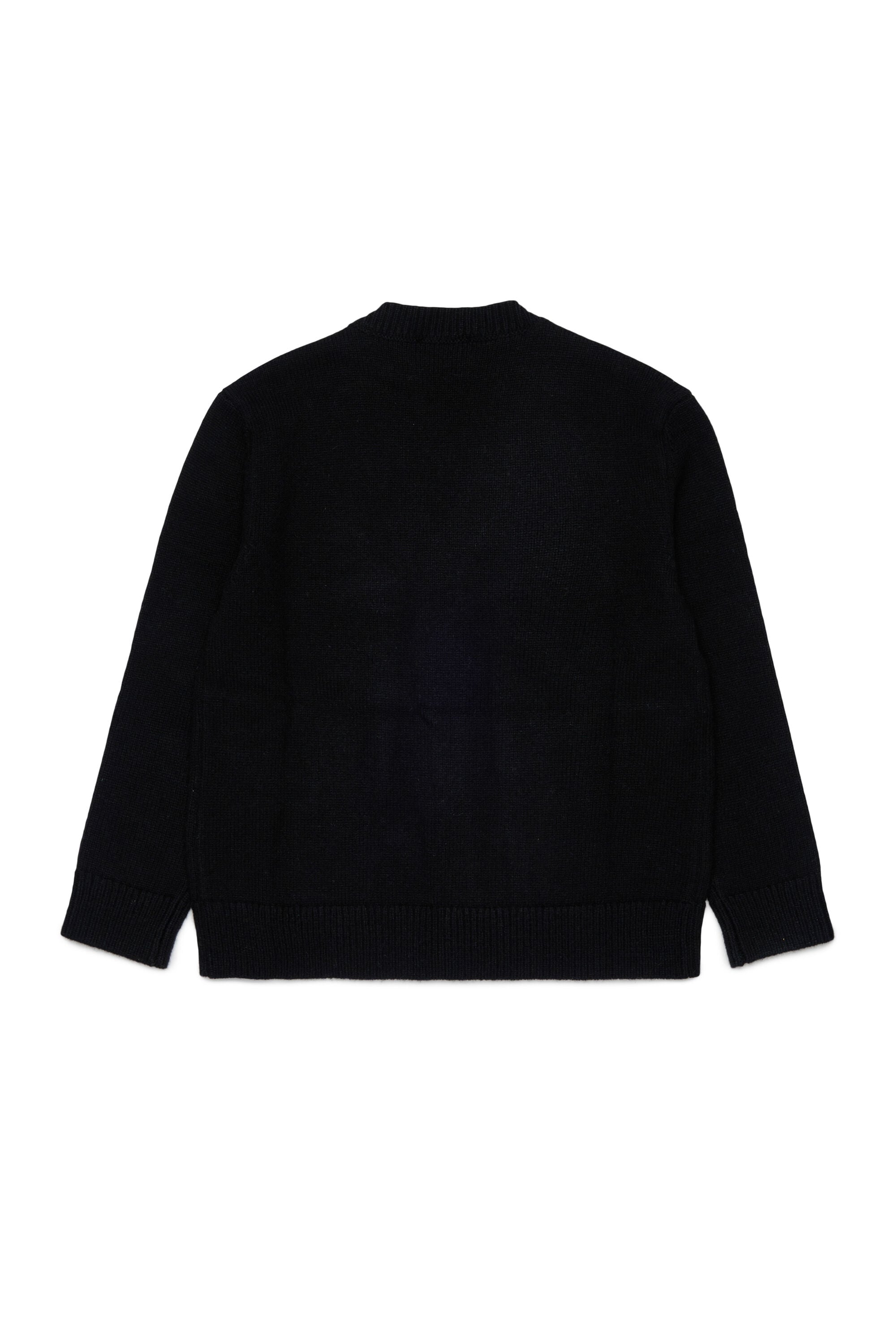 Diesel - KLABO CARDIGAN OVER, Man's Cashmere-enriched cardigan with Oval D logo in Black - 2