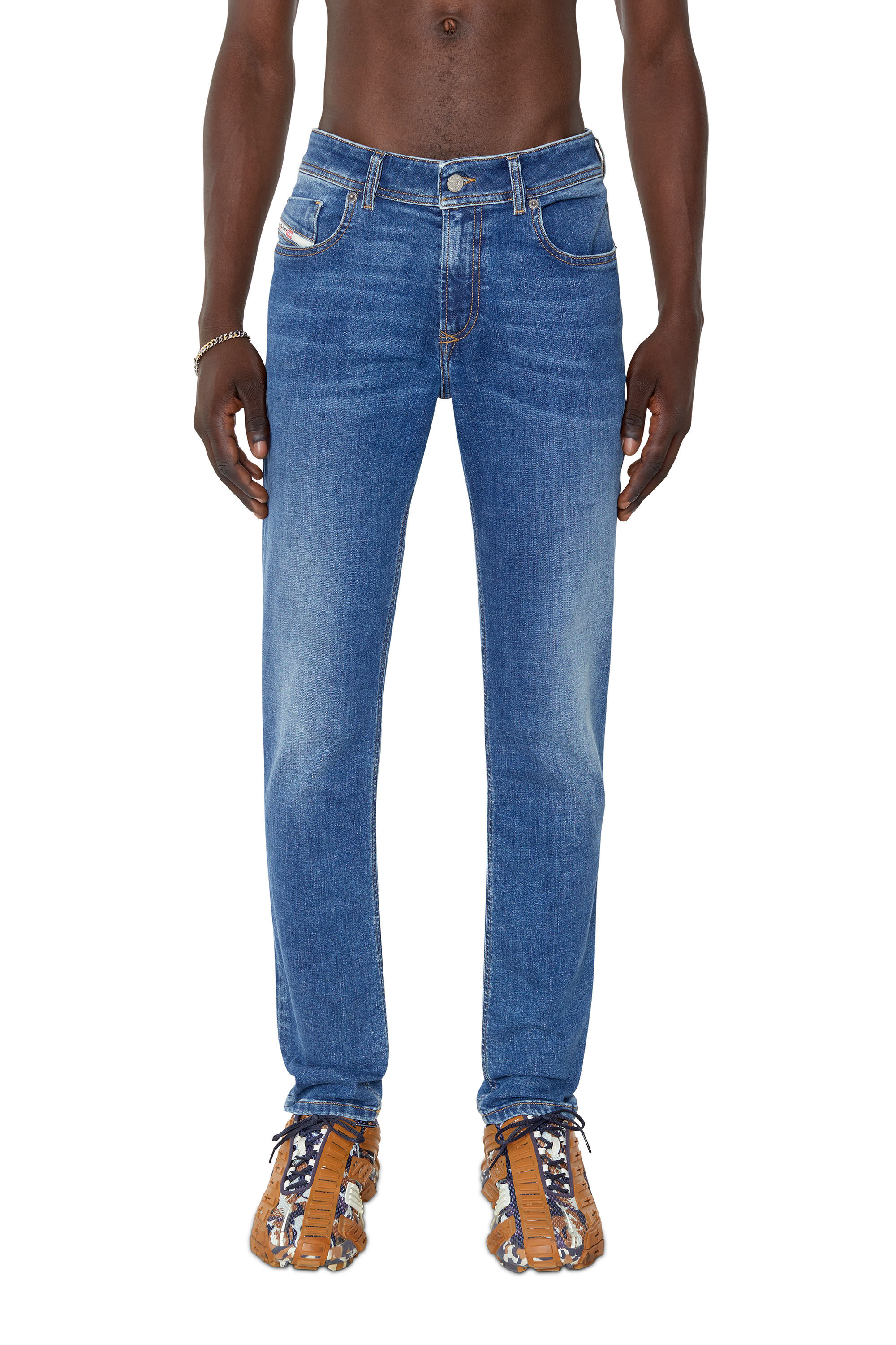Diesel - 1979 Sleenker 09D44 Skinny Jeans, Medium blue - Image 3