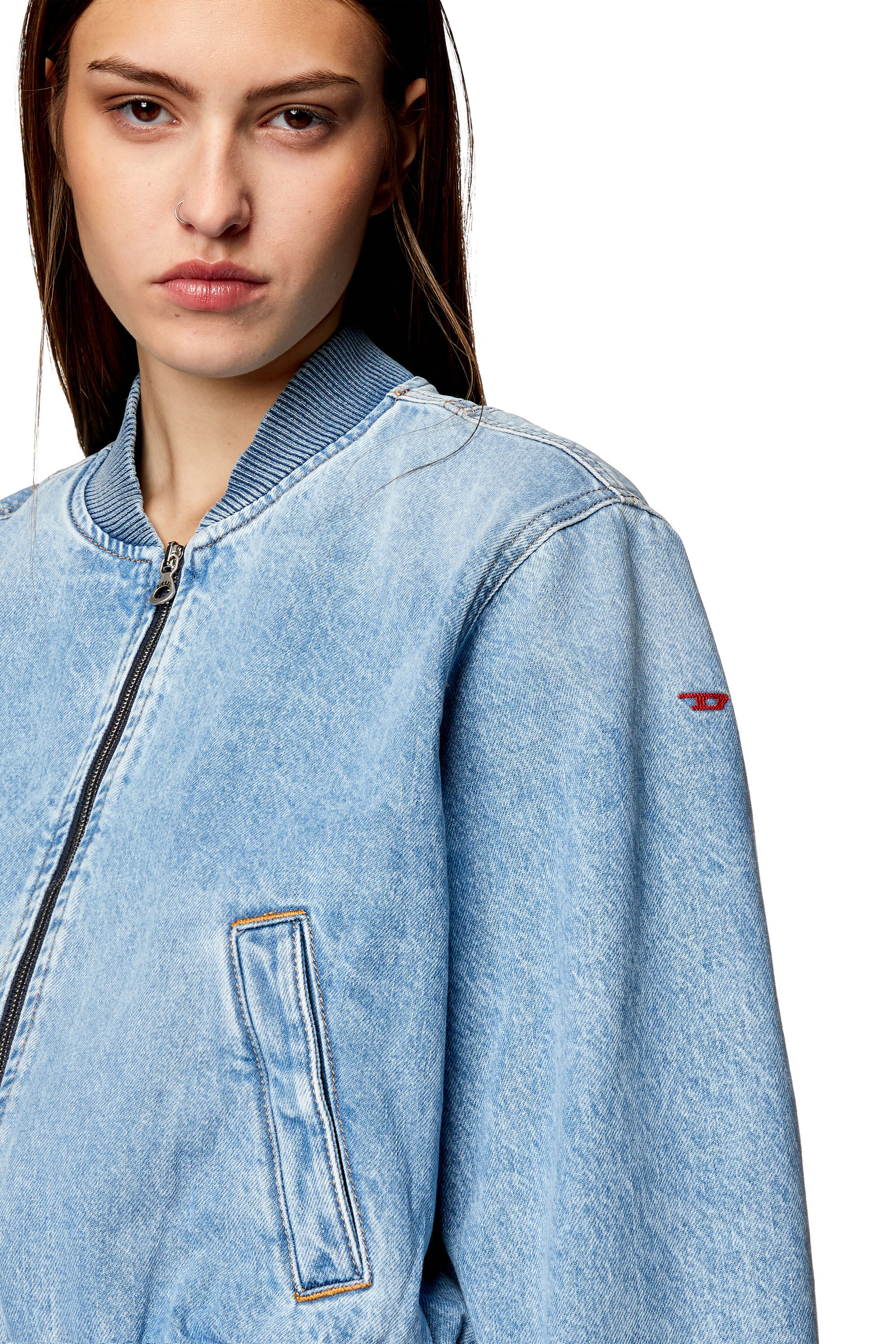 Diesel womens denim jacket discount