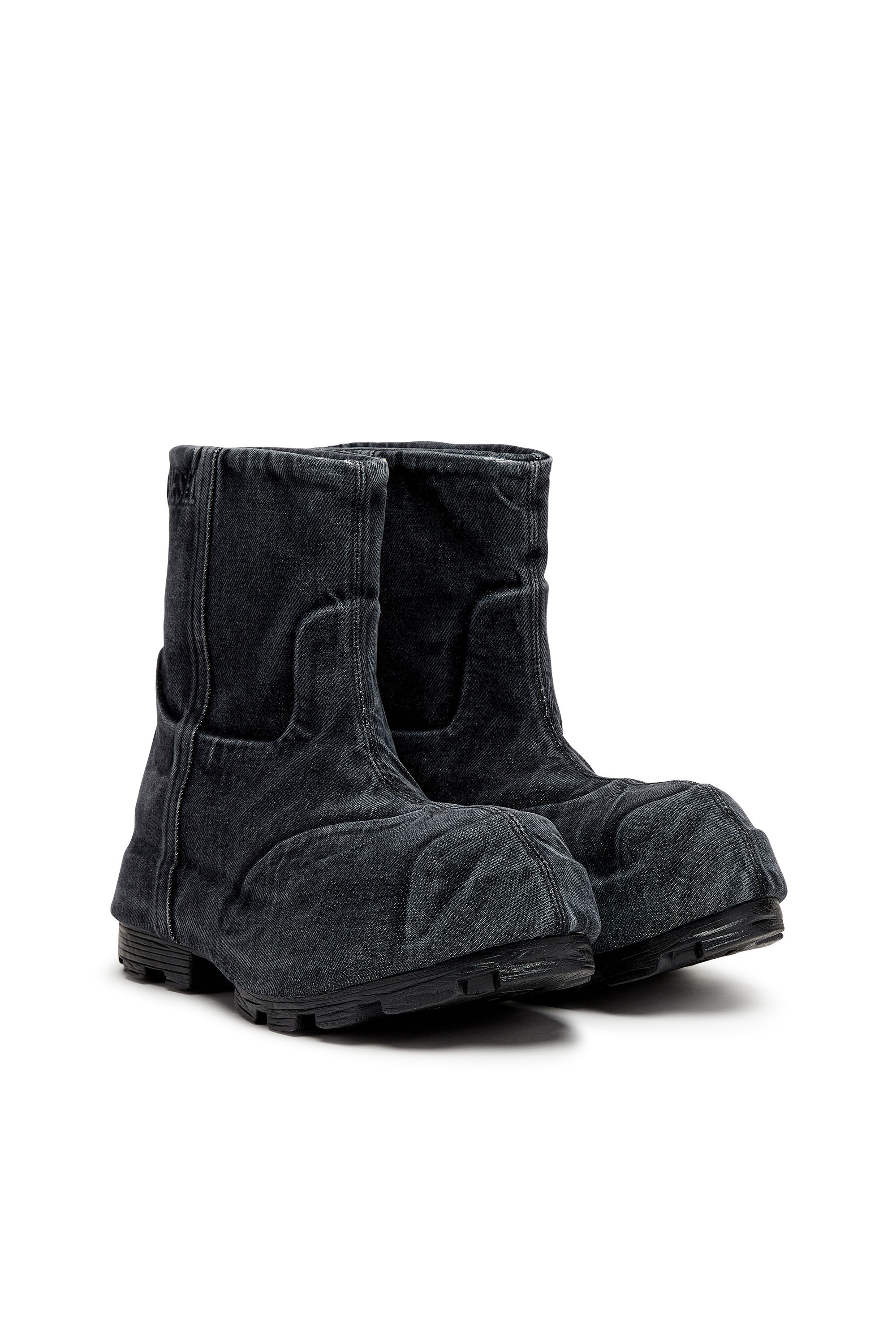Women's D-Hammer-Chelsea boots in washed denim | Black | Diesel