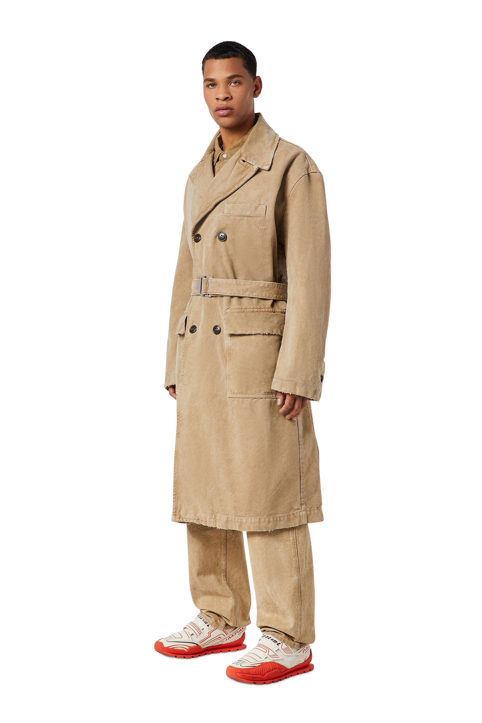 Diesel trench coat mens top