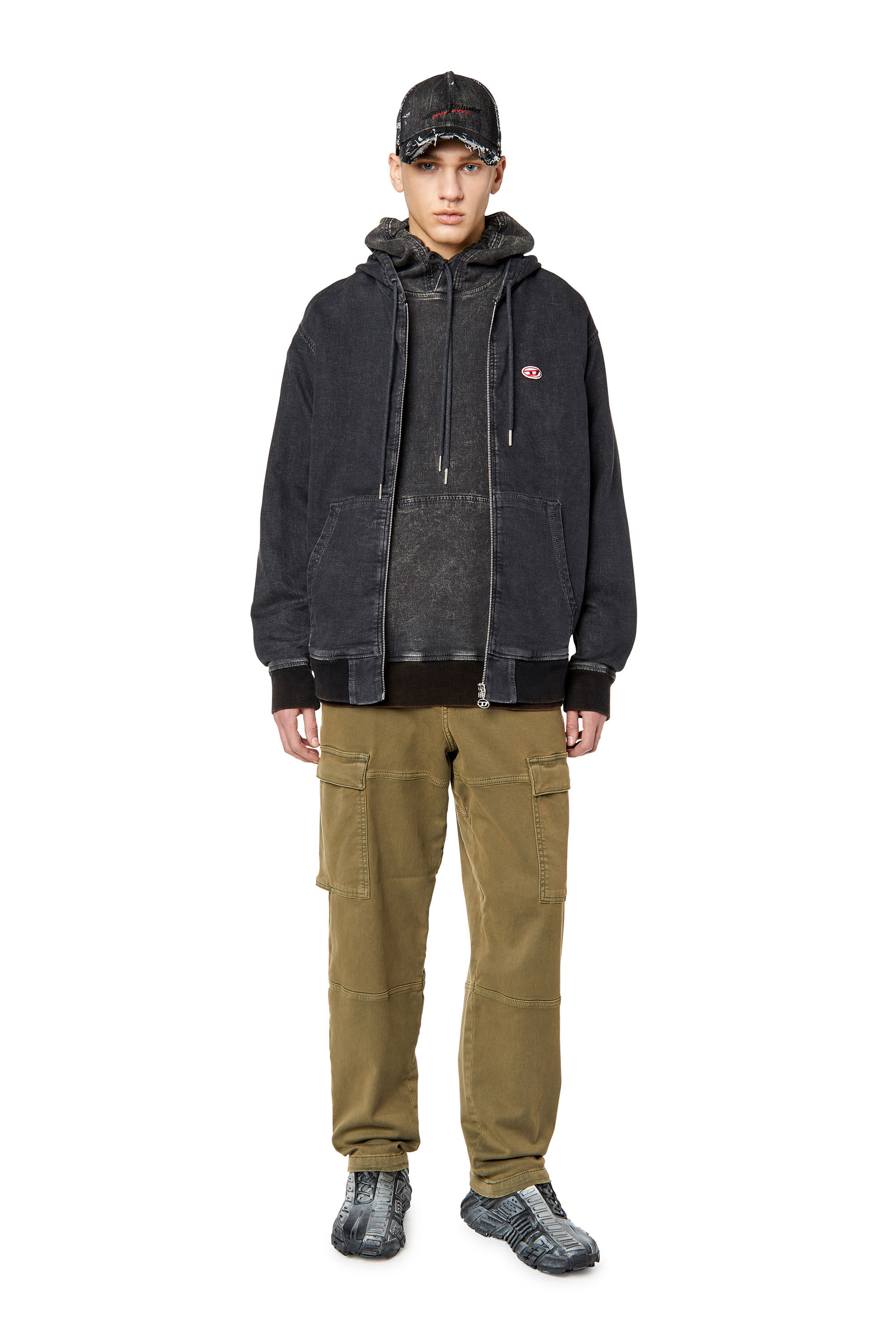 Diesel - Tapered Krooley JoggJeans® 068DY, Military Green - Image 1