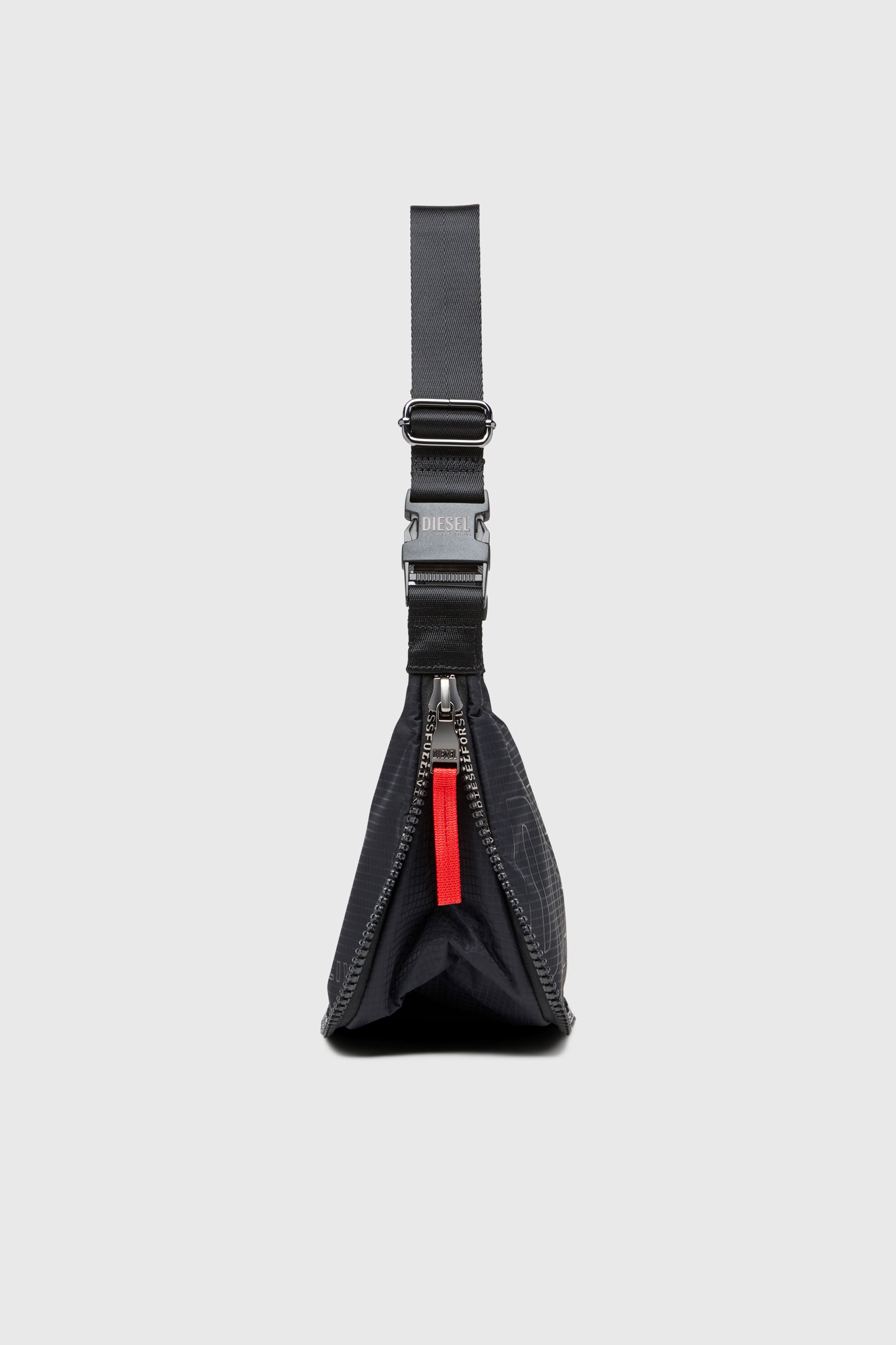 Diesel - ZIP-D CROSSBODY BAG X, Unisex's Zip-D X-Expandable utilitarian shoulder bag in Black - 5