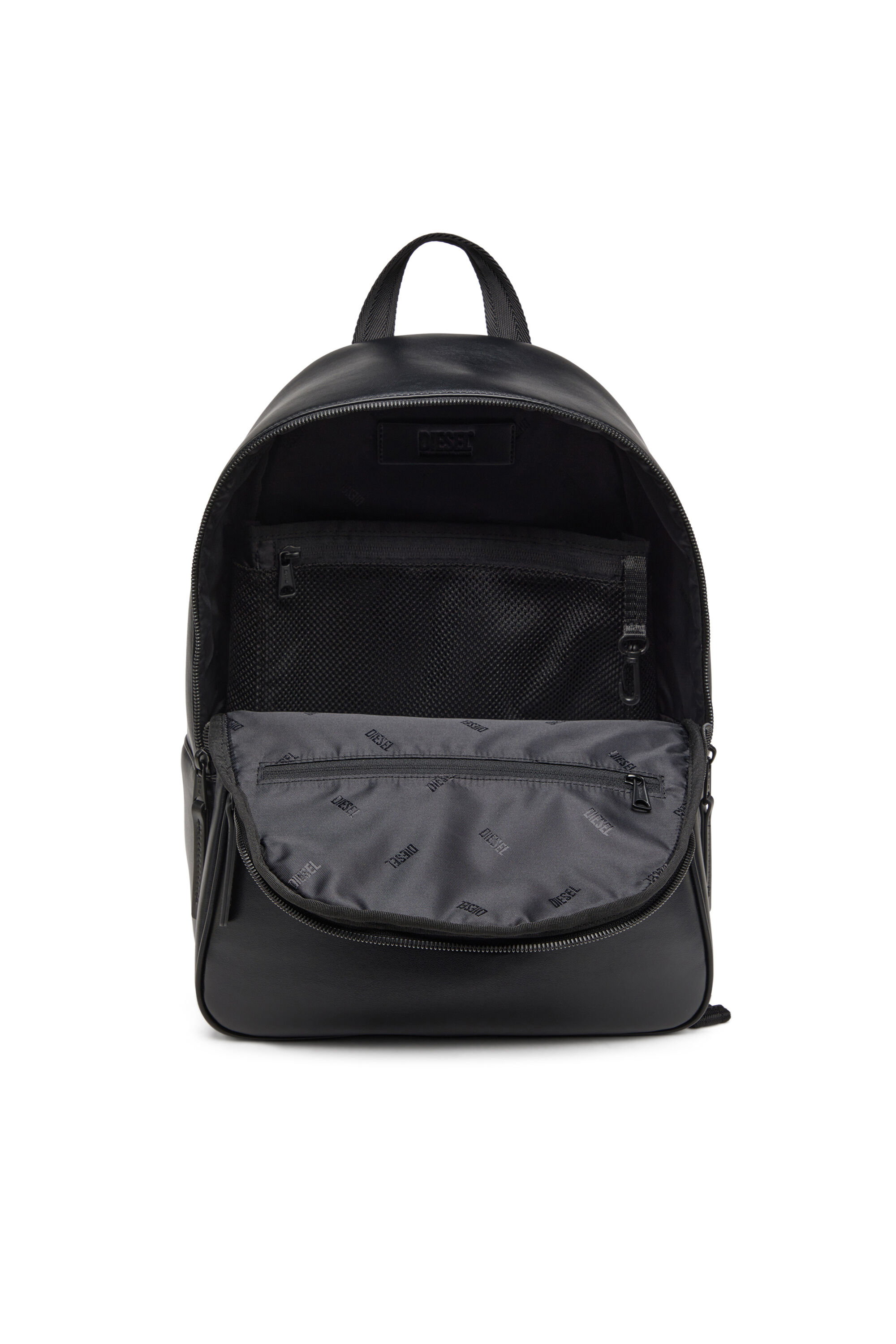 Diesel - HOLI-D BACKPACK M, Man's Holi-D-Backpack in neoprene and PU in Black - 2