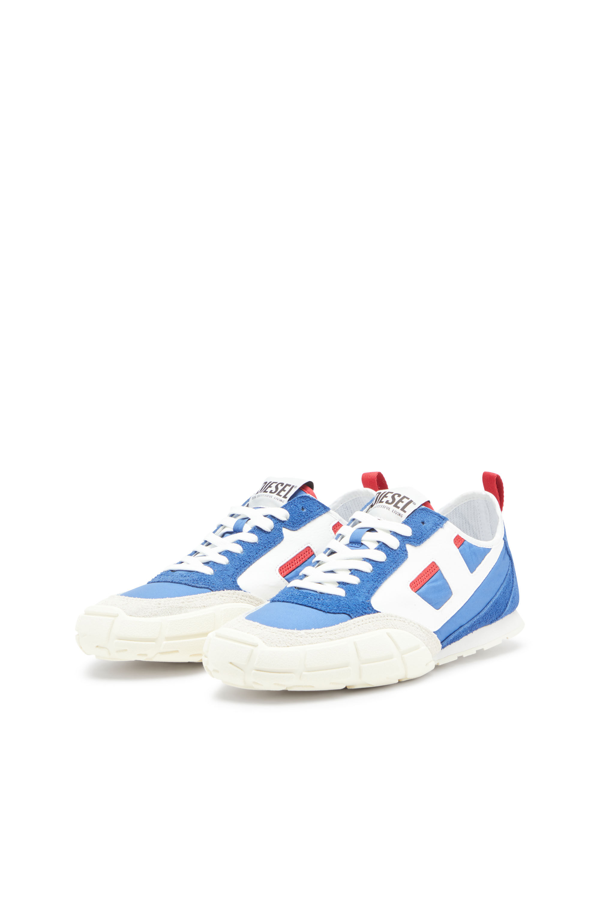 Diesel - S-PAGODHA LOW, Man's Sneakers in leather, suede and ripstop in null - 8