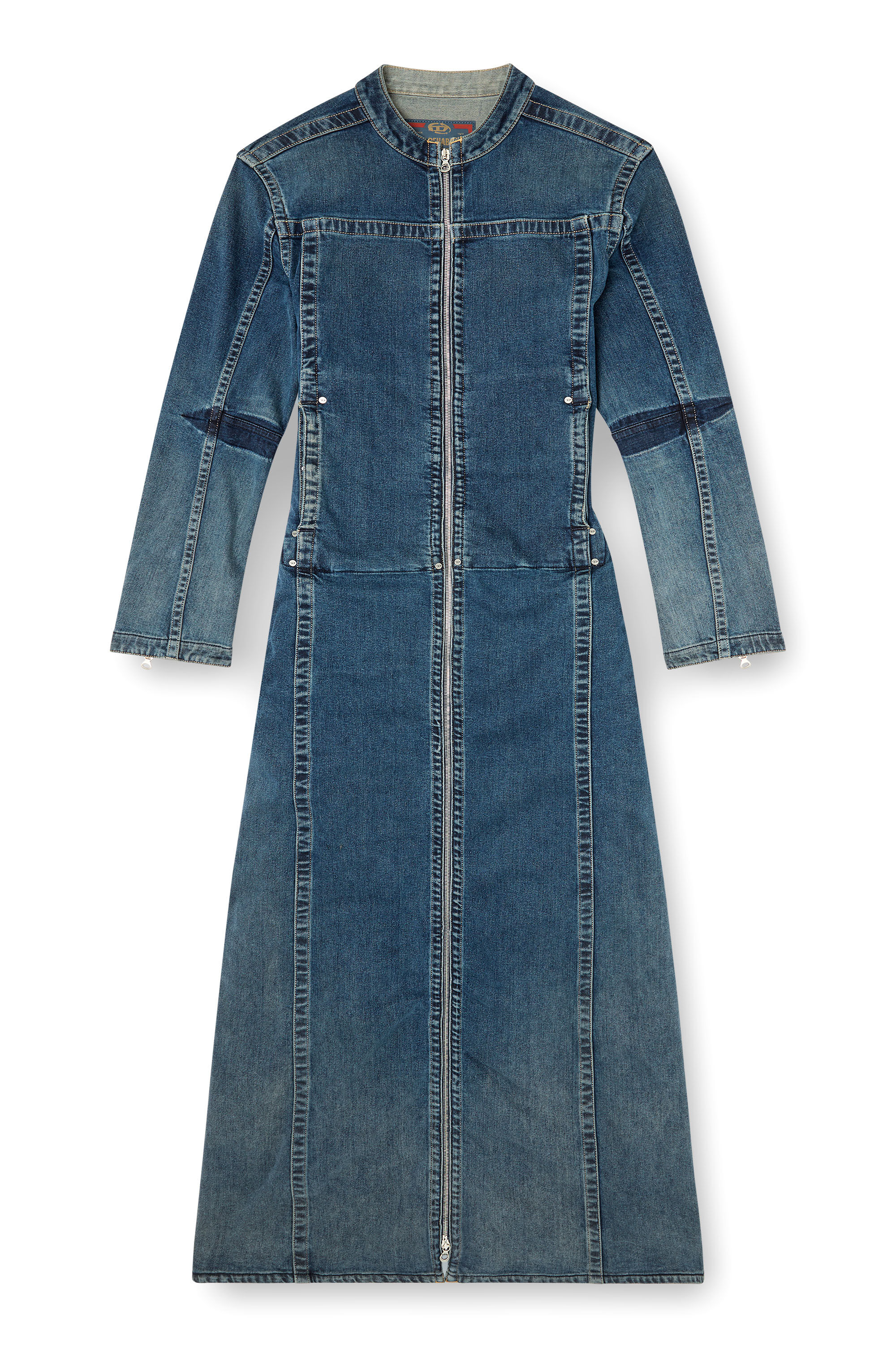 Diesel - D-JORGE-RE-FSG, Man's Extreme coat in Rehab denim in Medium blue - 2