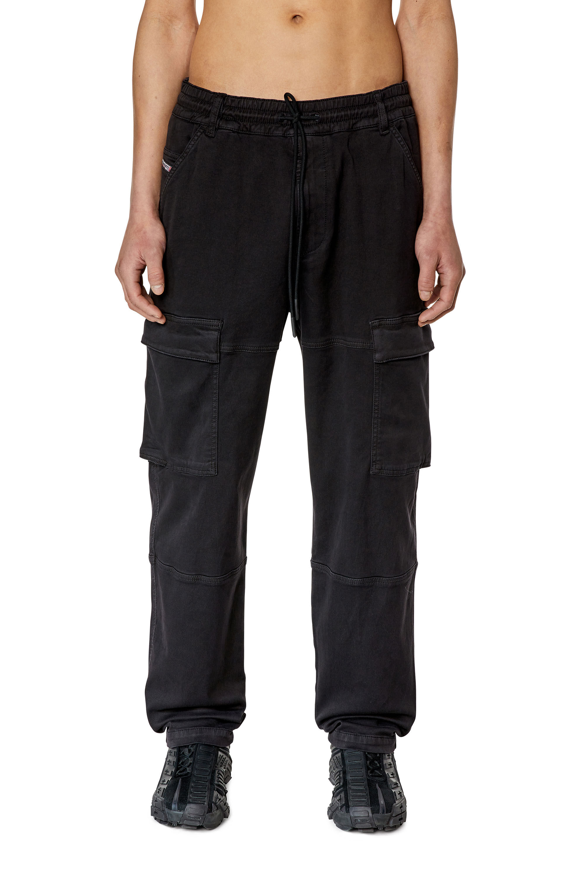 Diesel - Tapered Krooley JoggJeans® 068DY, Black - Image 3