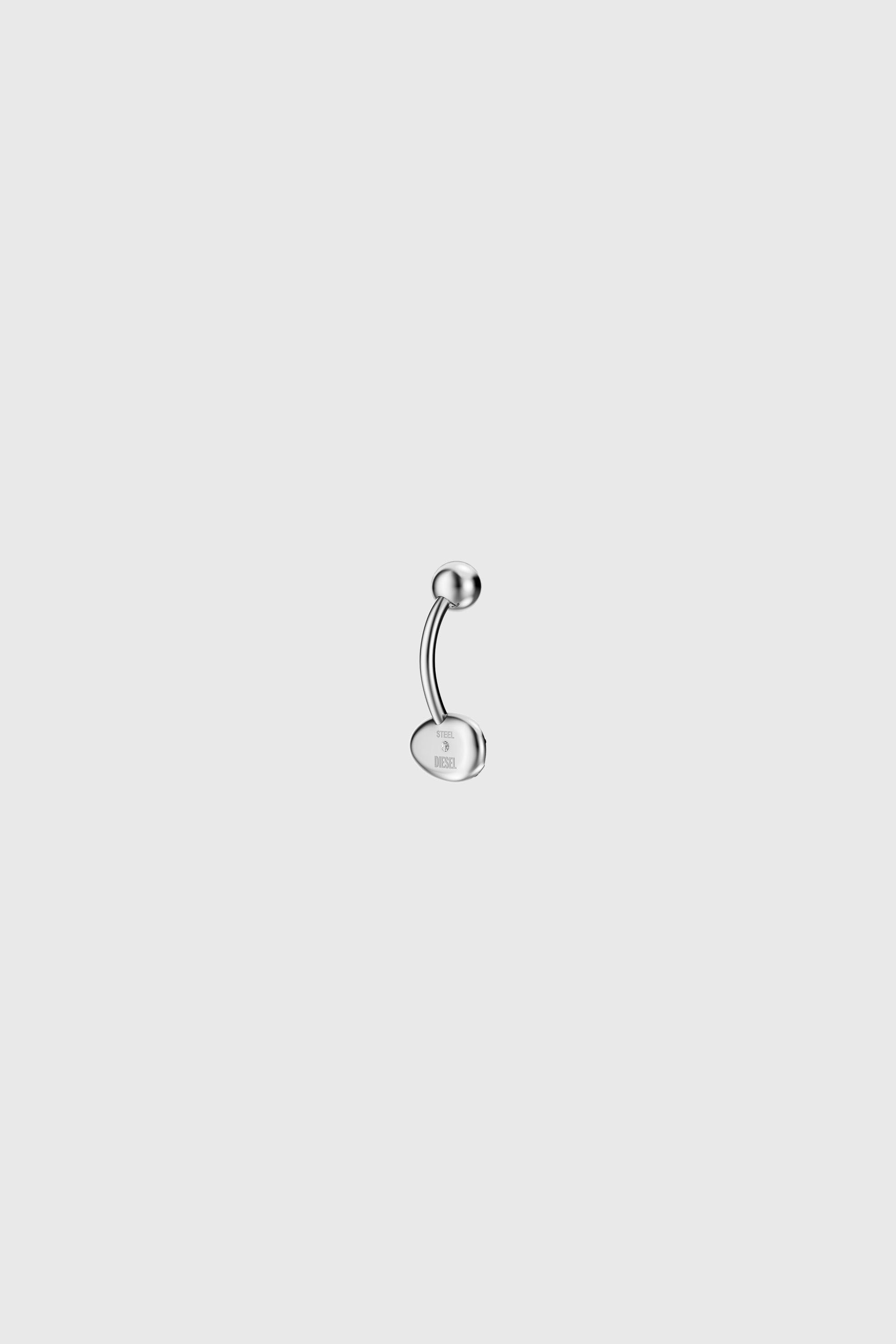 Diesel - DX1698040 JEWELLERY, Unisex's Stainless steel navel body jewelry in Silver - 3