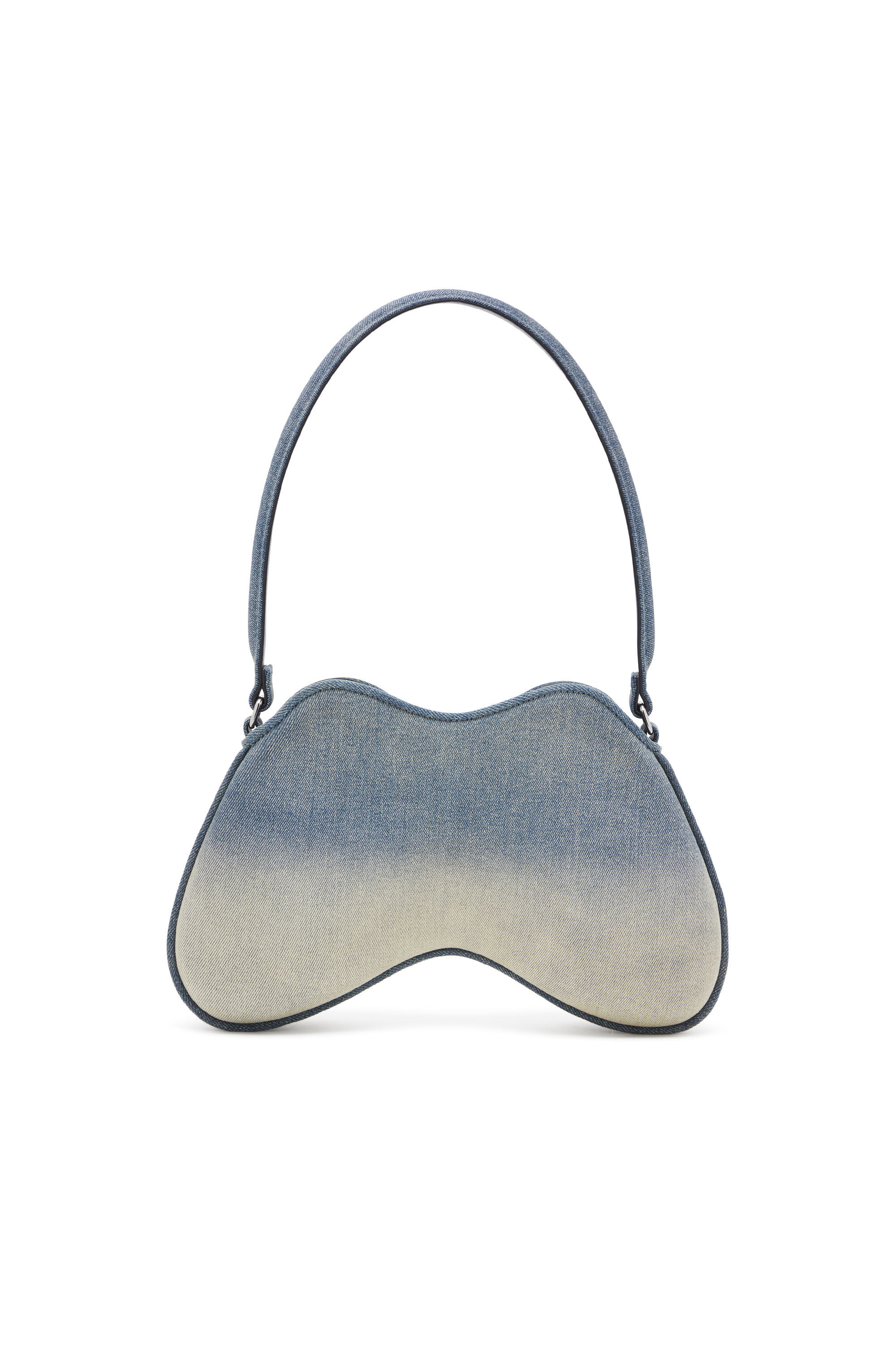 Diesel - DOUBLE-D SHOULDER, Woman's Double-D-Shoulder bag in solarised denim in Light Blue - 3