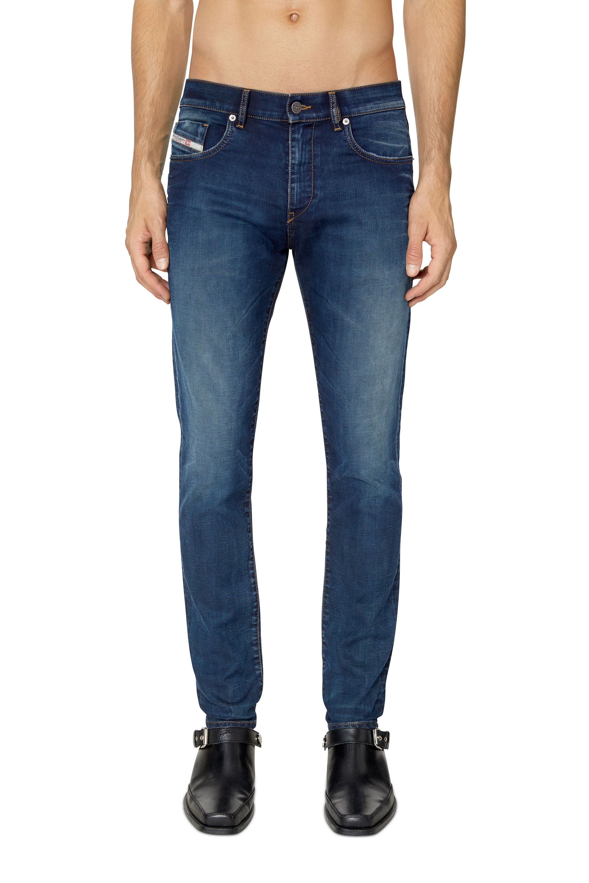 Diesel - D-Strukt JoggJeans® 068BC Slim, Dark Blue - Image 3