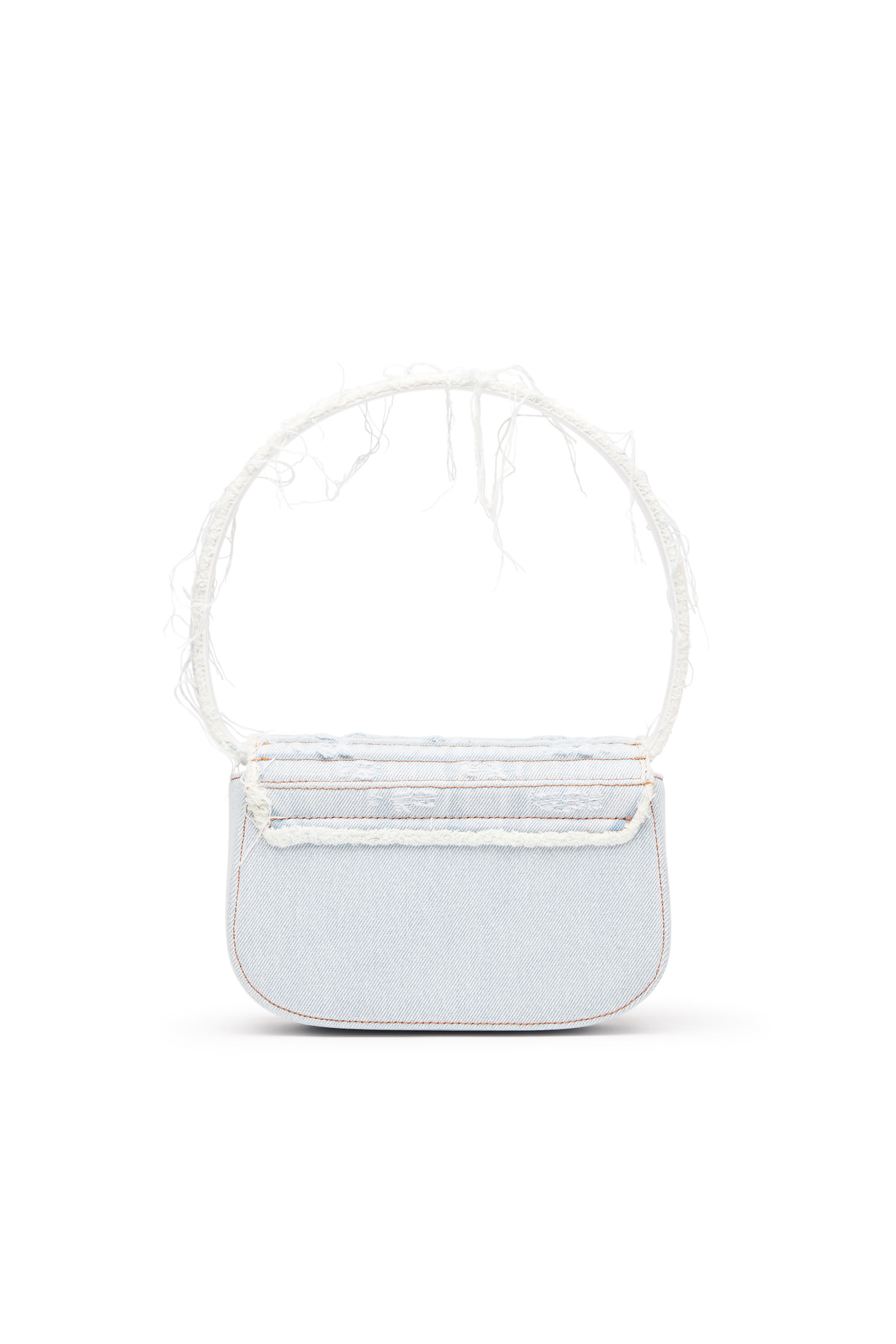 Women's 1DR-Iconic shoulder bag in denim and leather | Blue | Diesel
