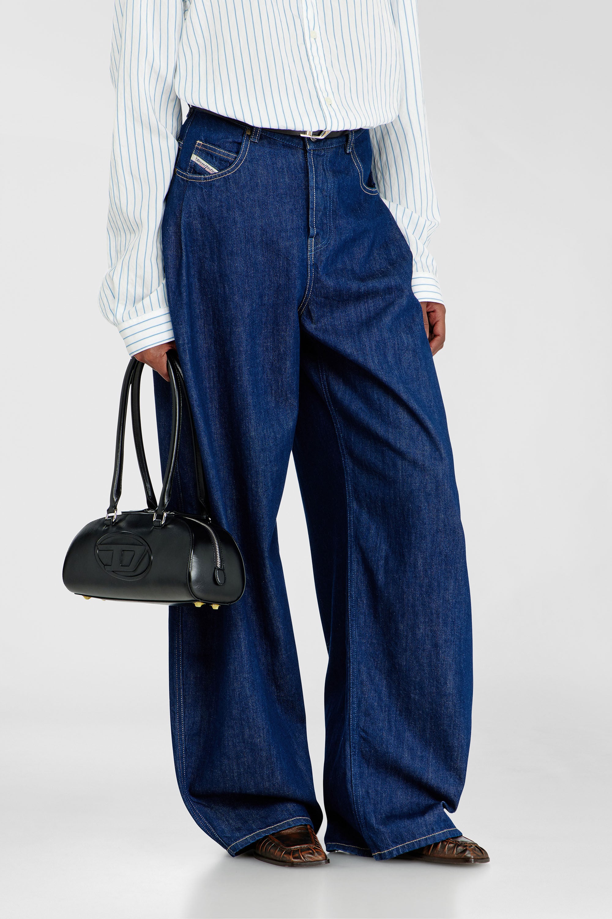 Diesel - Woman's Relaxed Jeans 1987 D-Khelz 09Q09, Dark Blue - 9