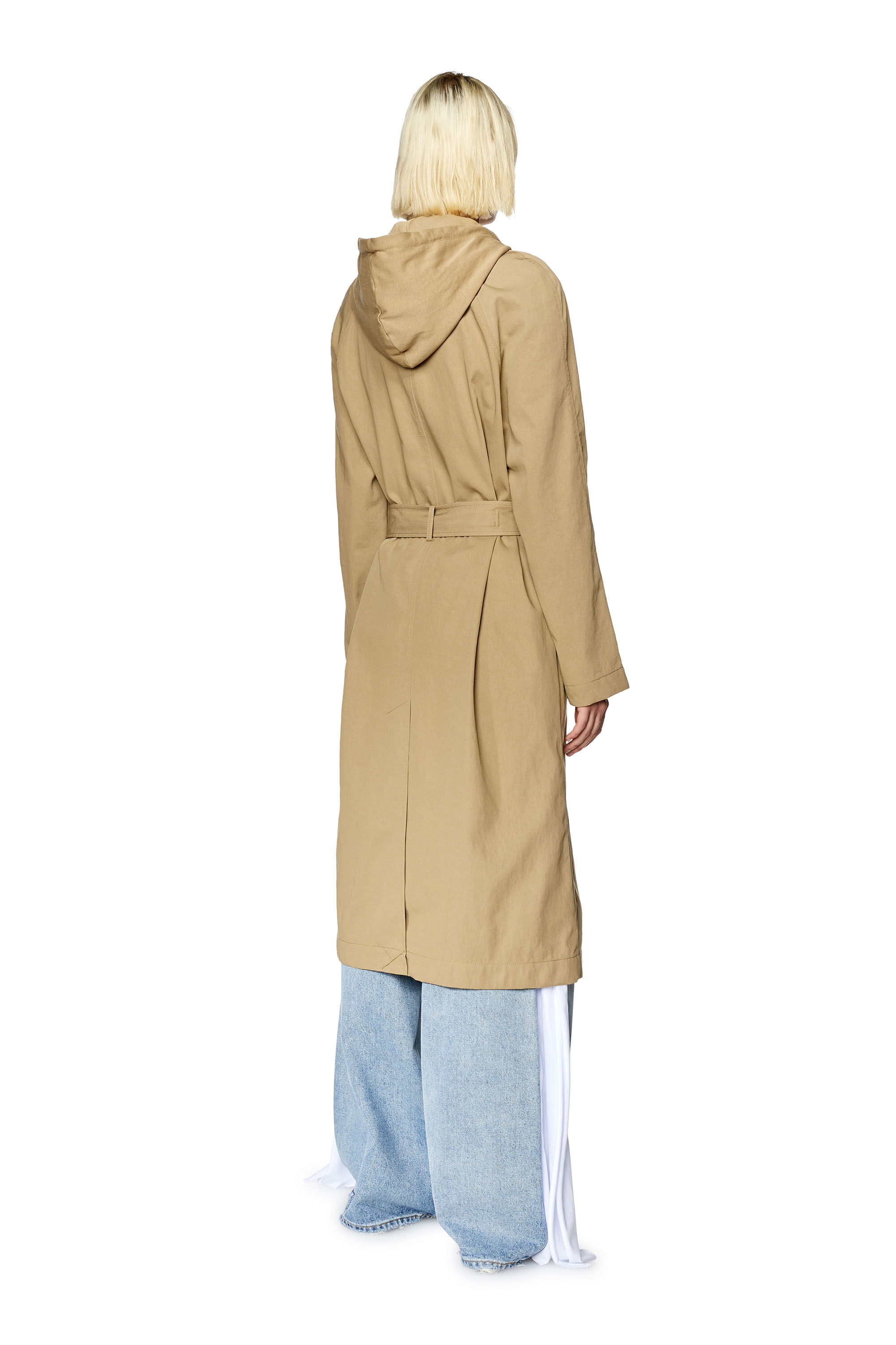Hooded sales trench coat