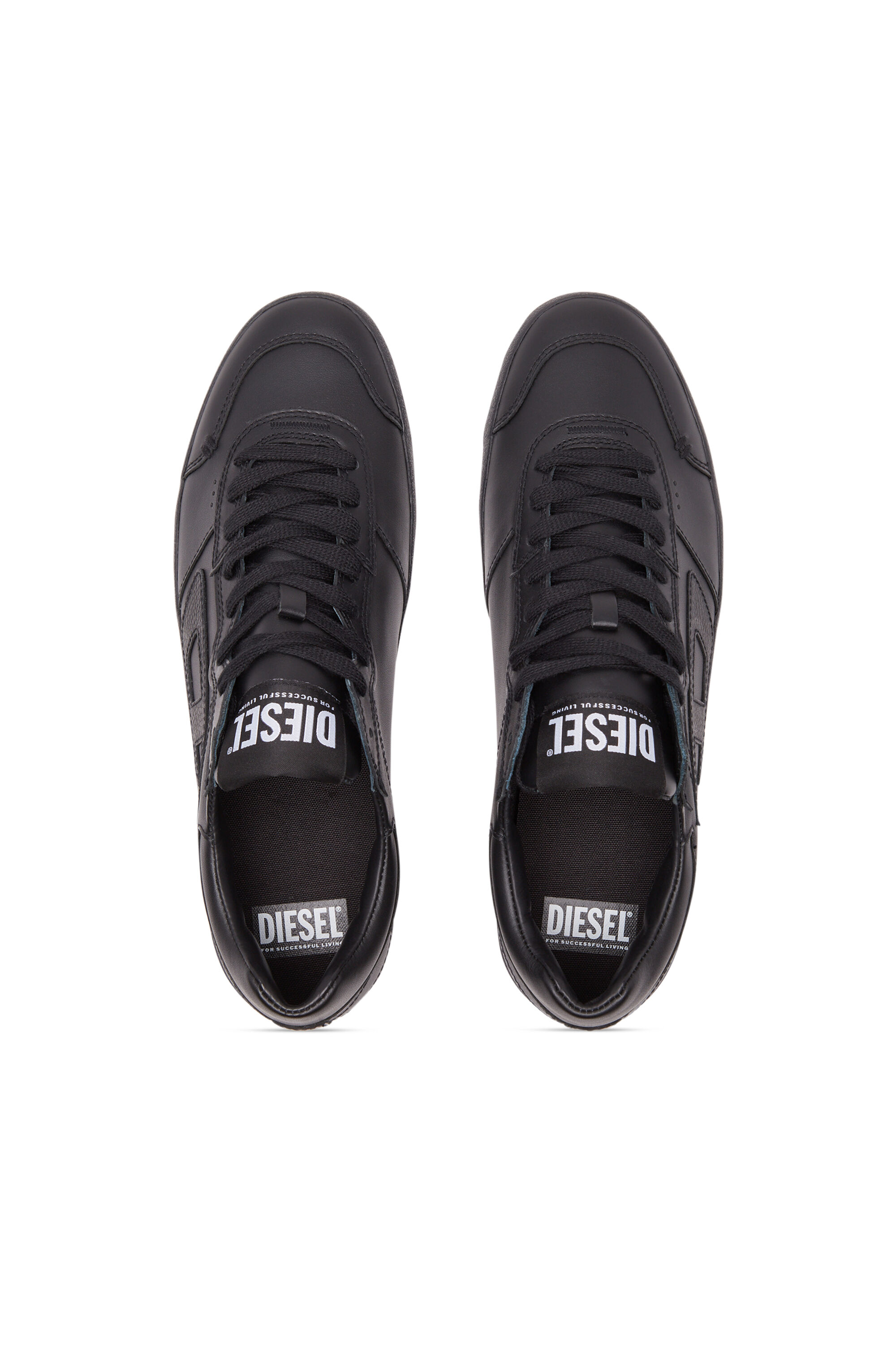 Diesel black leather sneakers 2025