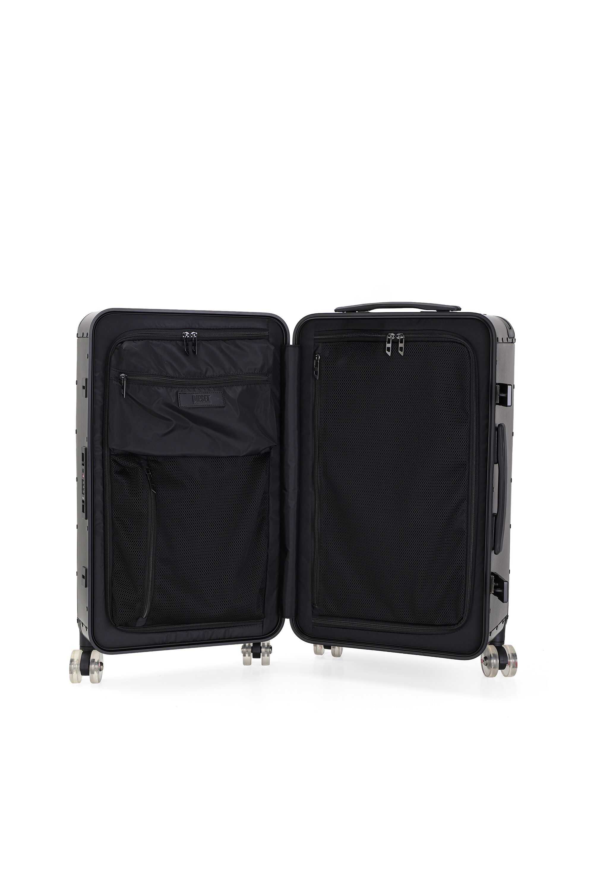 Diesel - DSL CARBON FIBER TROLLEY-BLACK- DSL001, Unisex's Carbon fiber suitcase size M in Black - 3