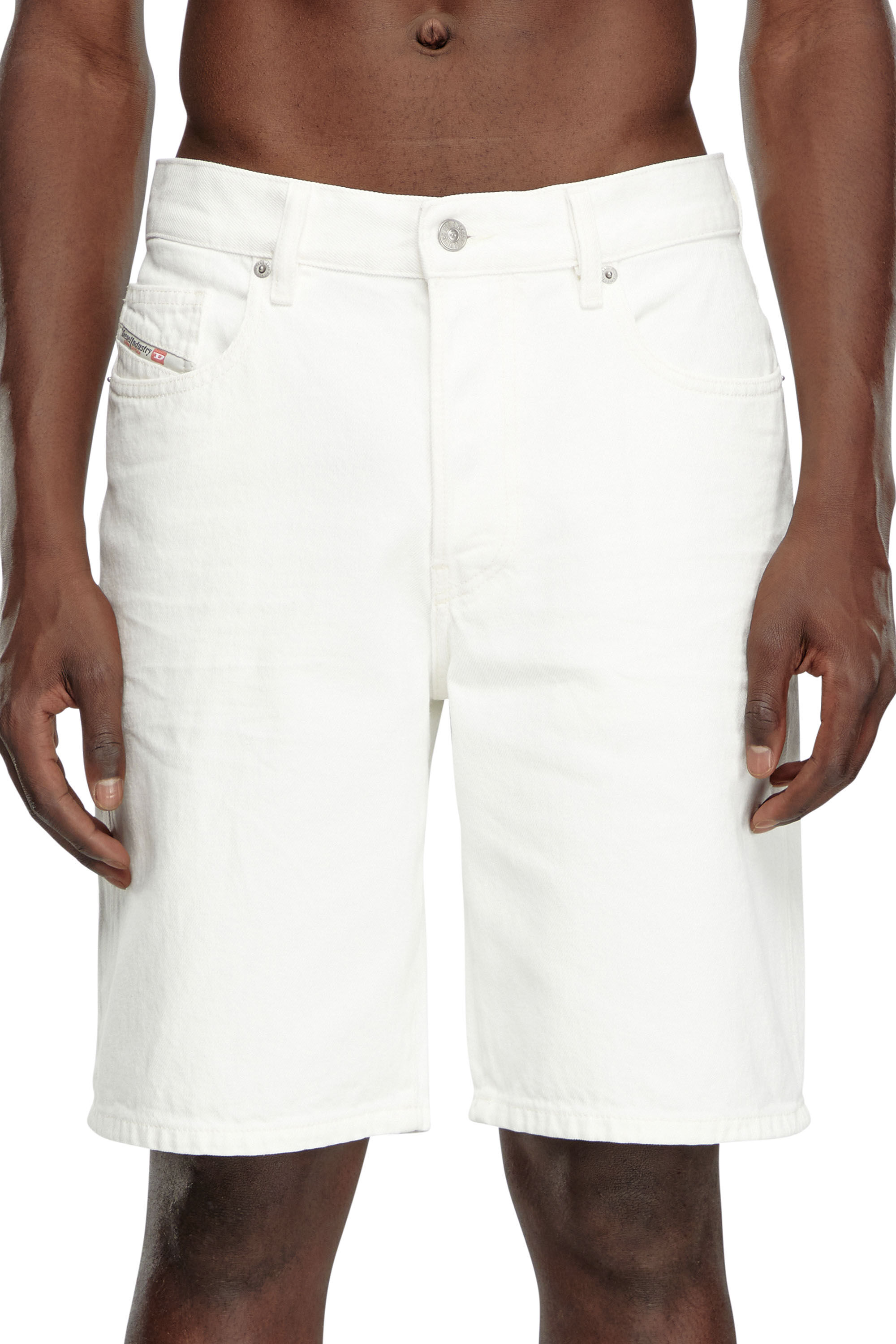 Men s Denim shorts White Diesel