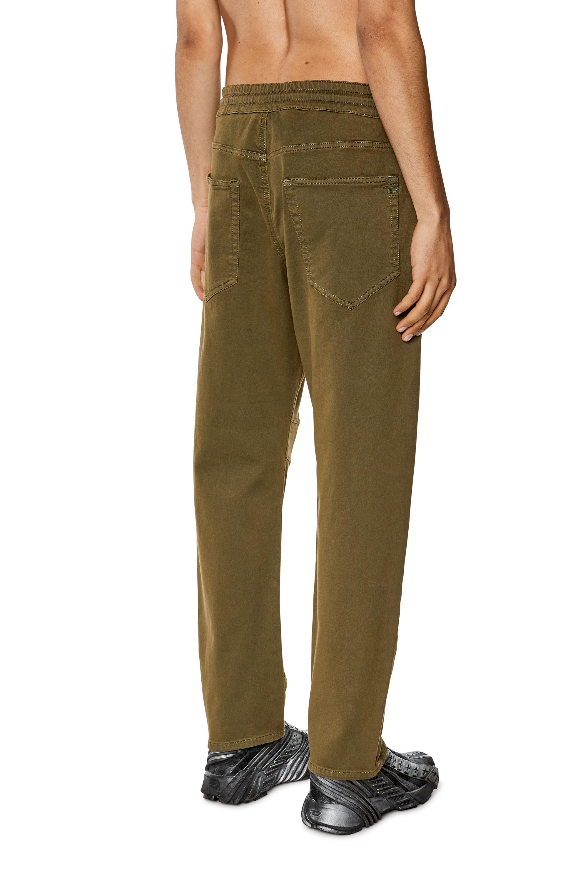 Diesel - Tapered D-Amage JoggJeans® 068DY, Military Green - Image 4