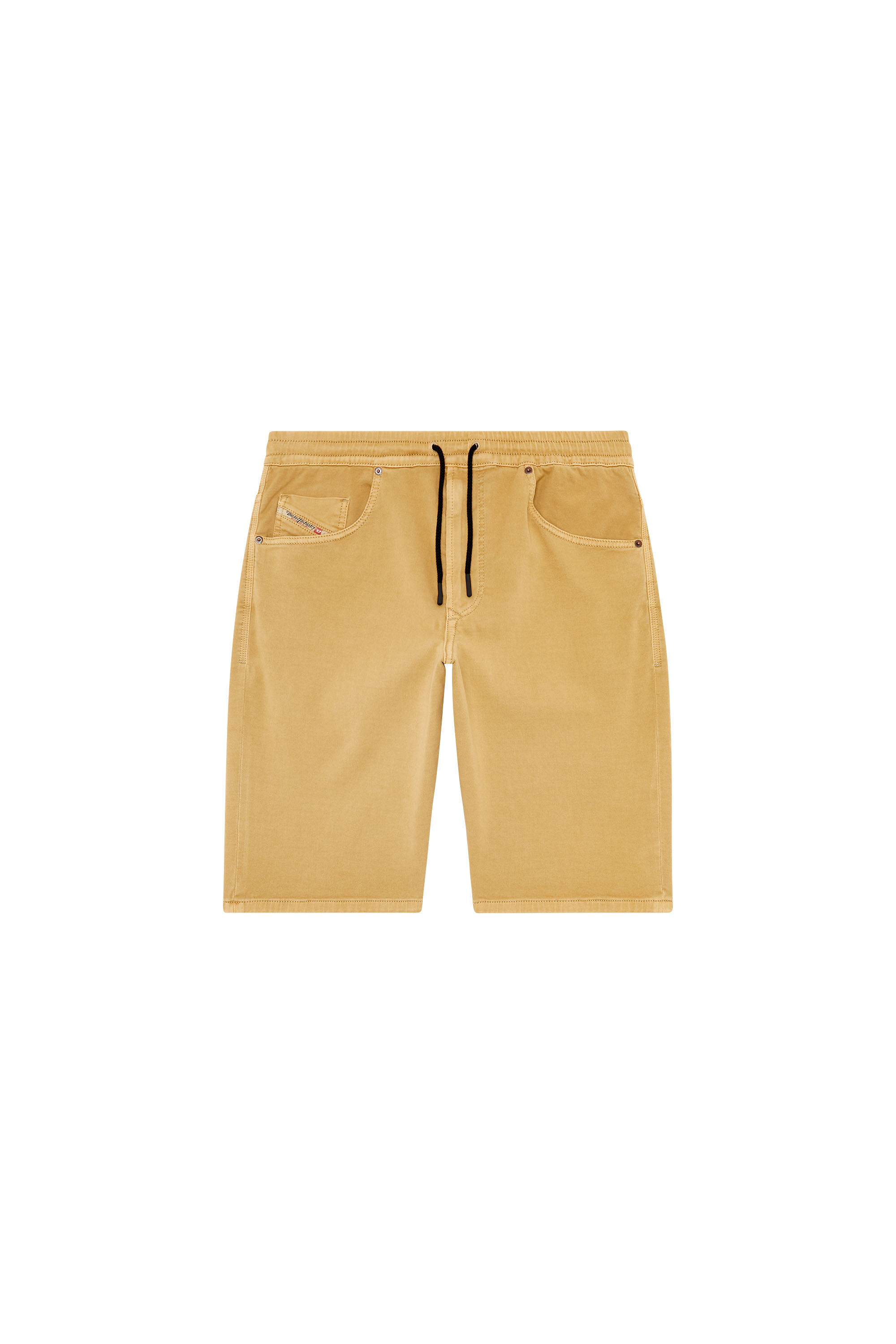 Diesel - 2033 D-KROOLEY-SHORT JOGG, Man's Chino shorts in JoggJeans in Light Brown - 2