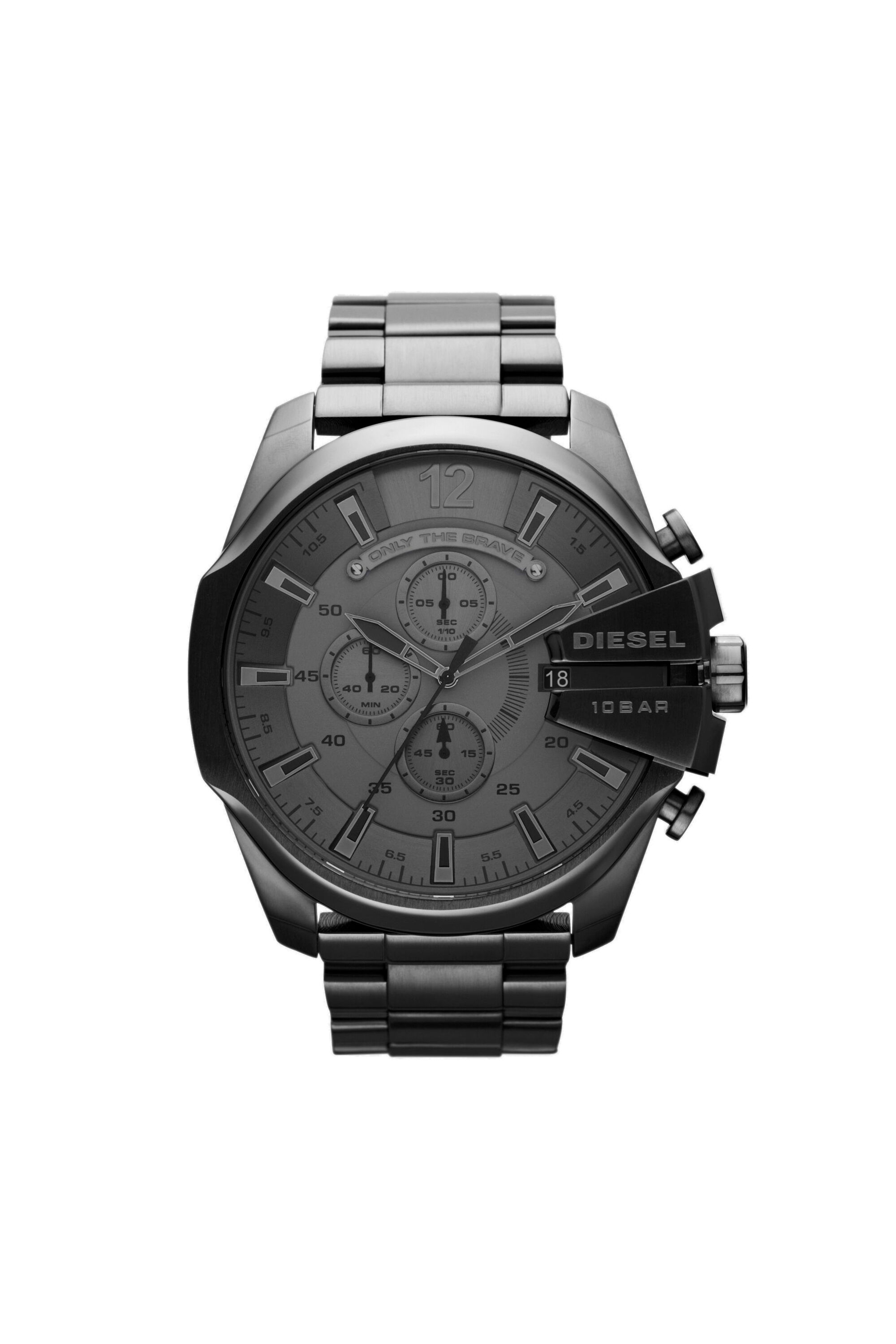 DZ4282 Man Mega Chief watch with black plating Diesel
