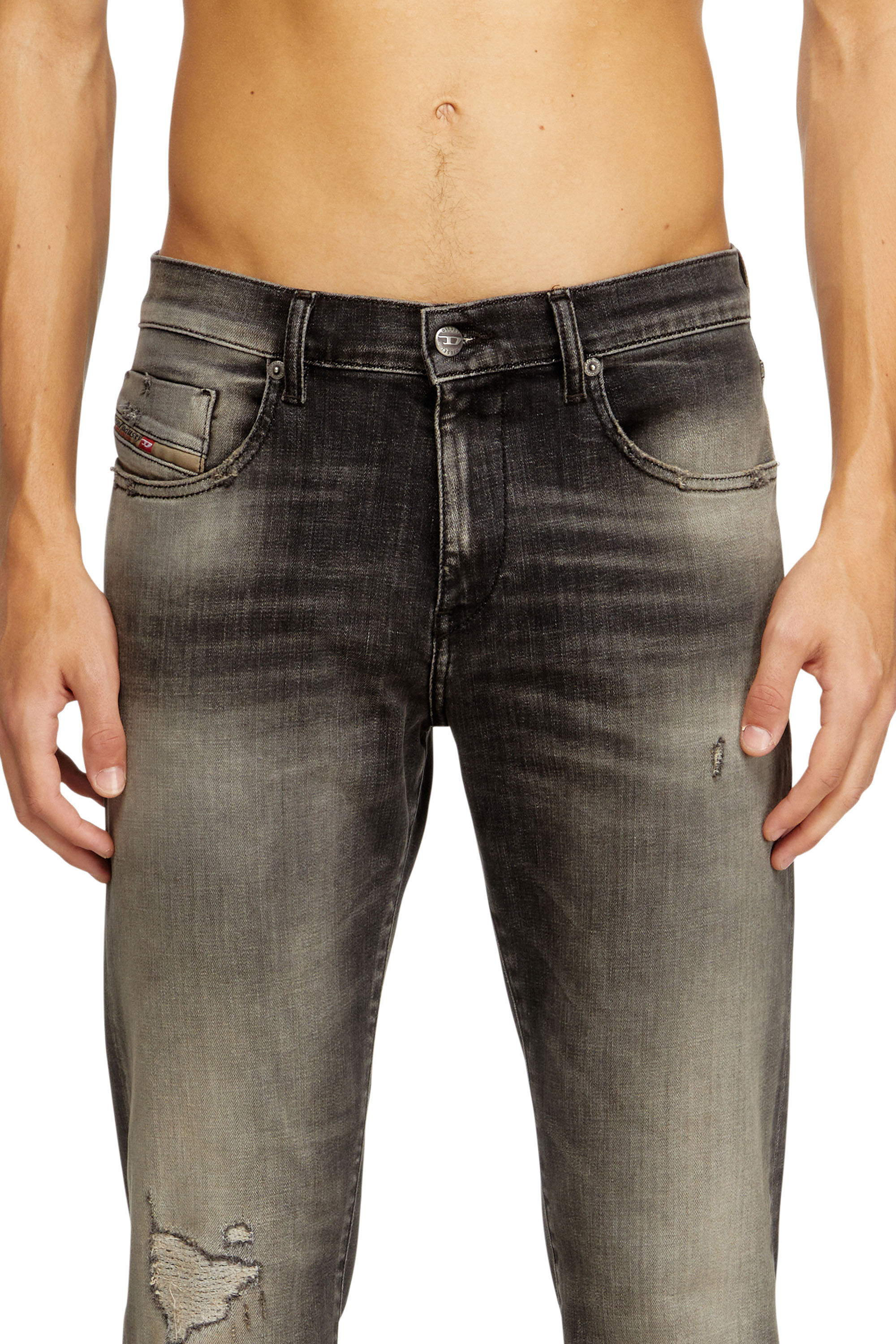 Diesel - Man's Slim Jeans 2019 D-Strukt 09N59, Grey - 5