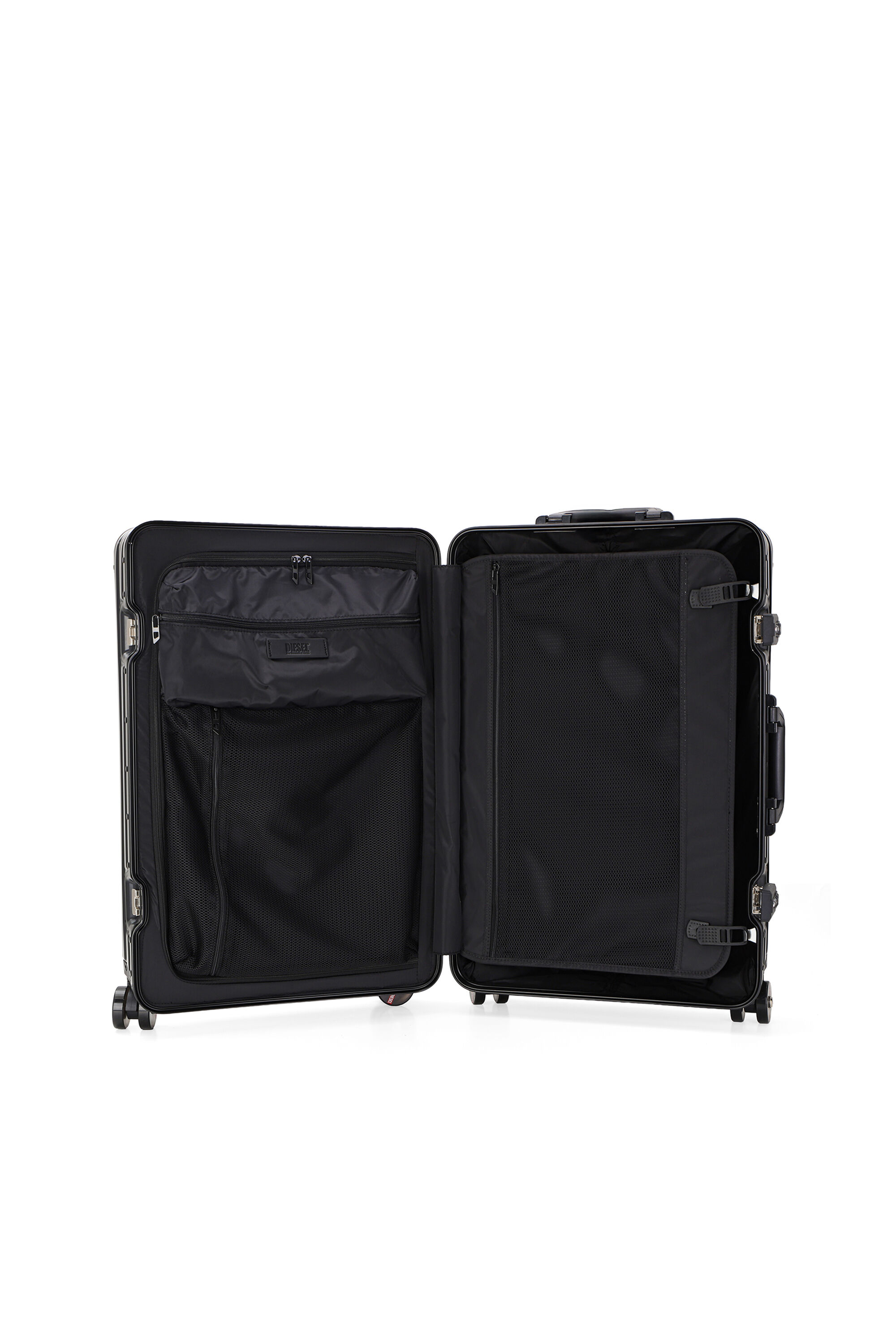 Diesel - DIESEL ALUMINUM TROLLEY- DSL002, Unisex's Aluminum suitcase size M in Black - 3