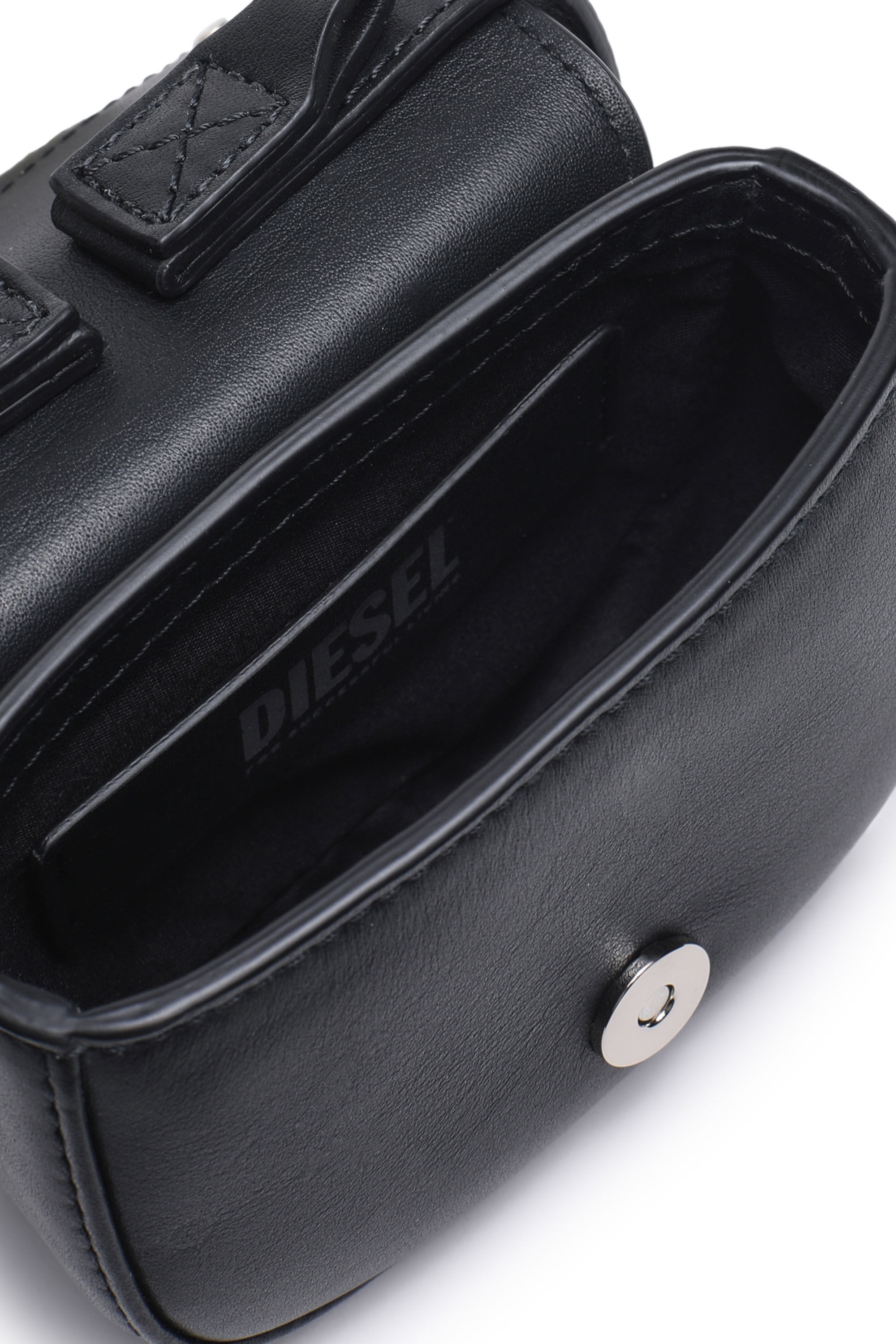 1DR XS Bag Woman: leather mini Bag with D logo plaque | Diesel