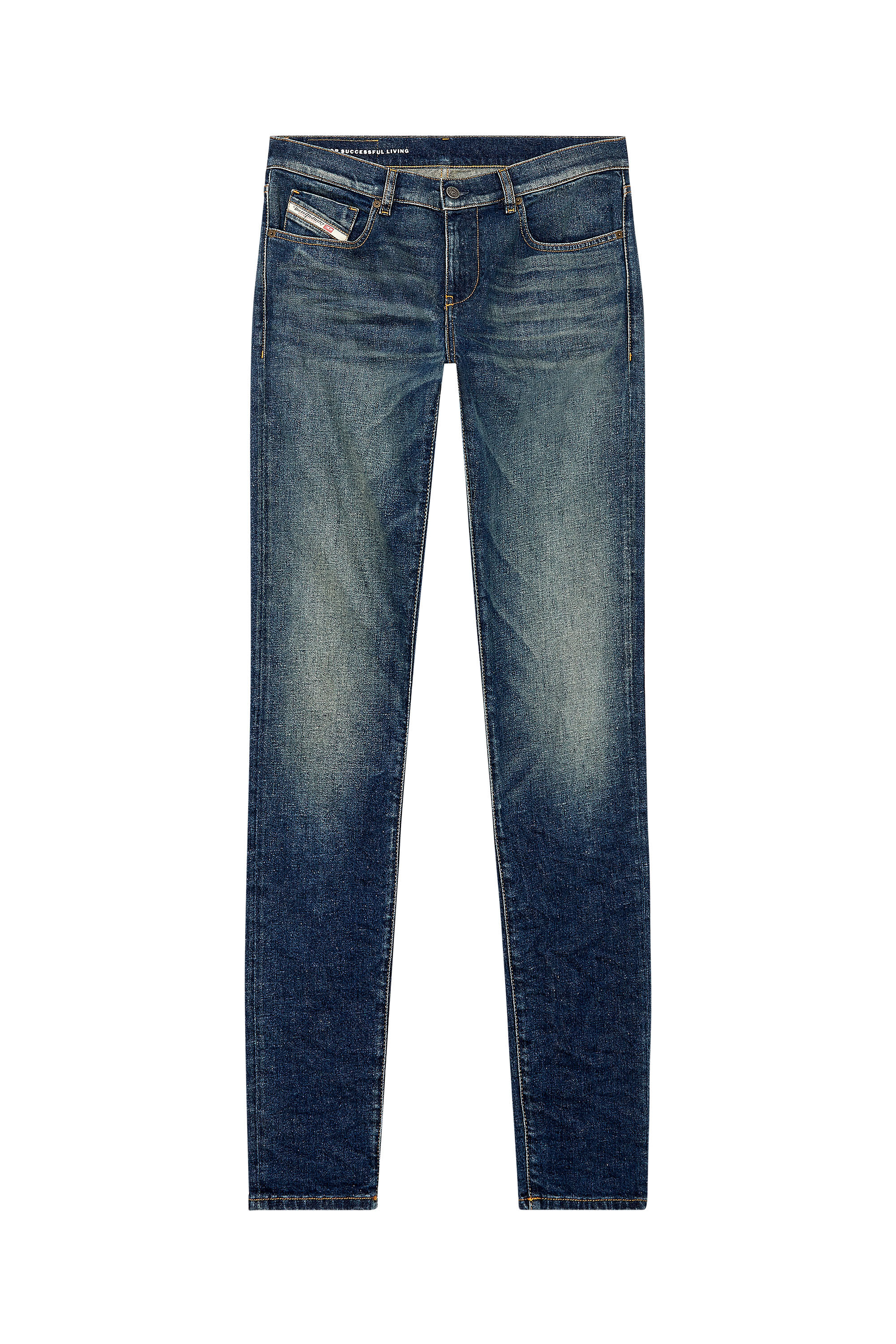 Diesel - Slim Jeans 2019 D-Strukt 09H49, Dark Blue - Image 2