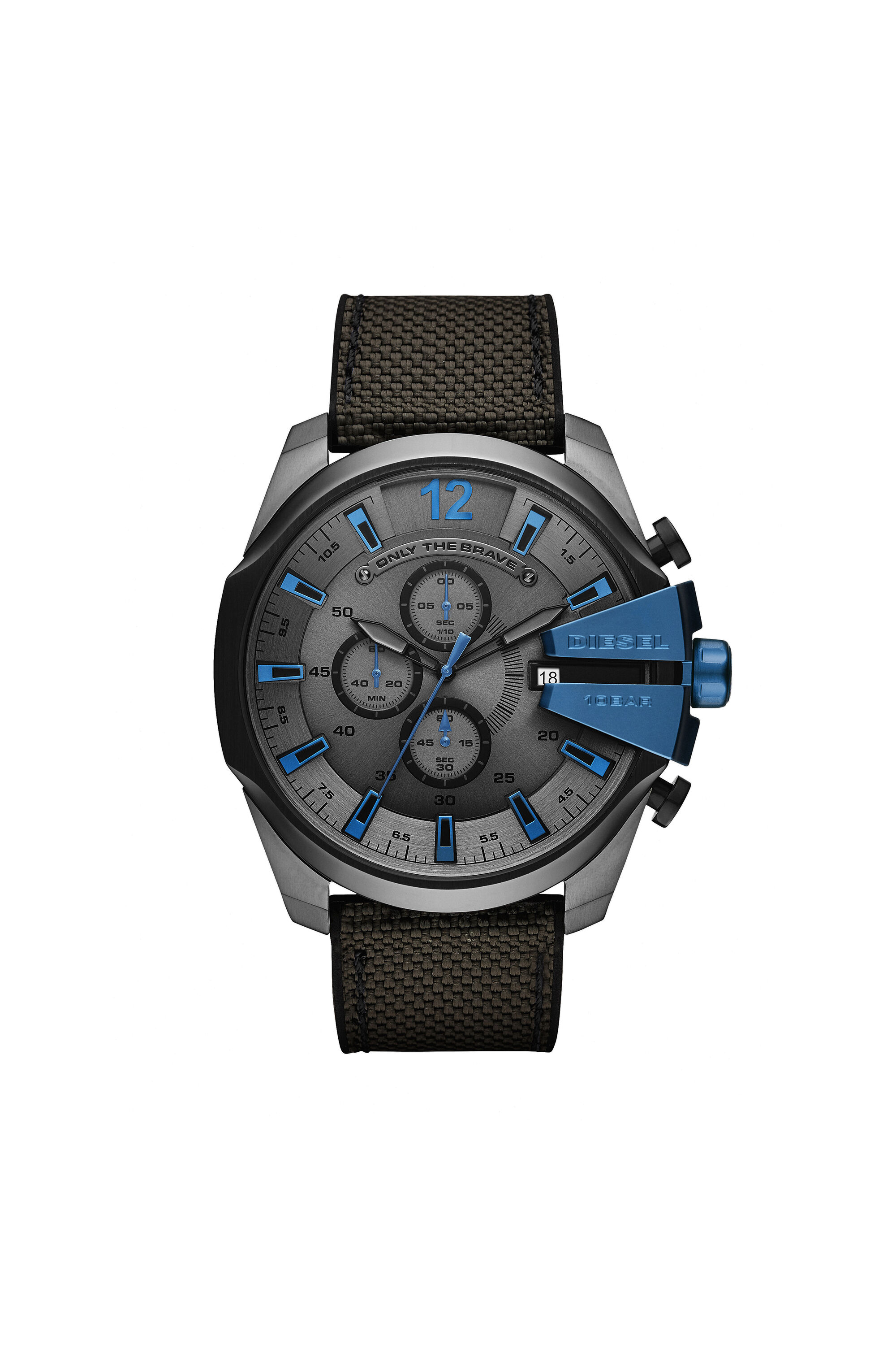 diesel watch black and blue