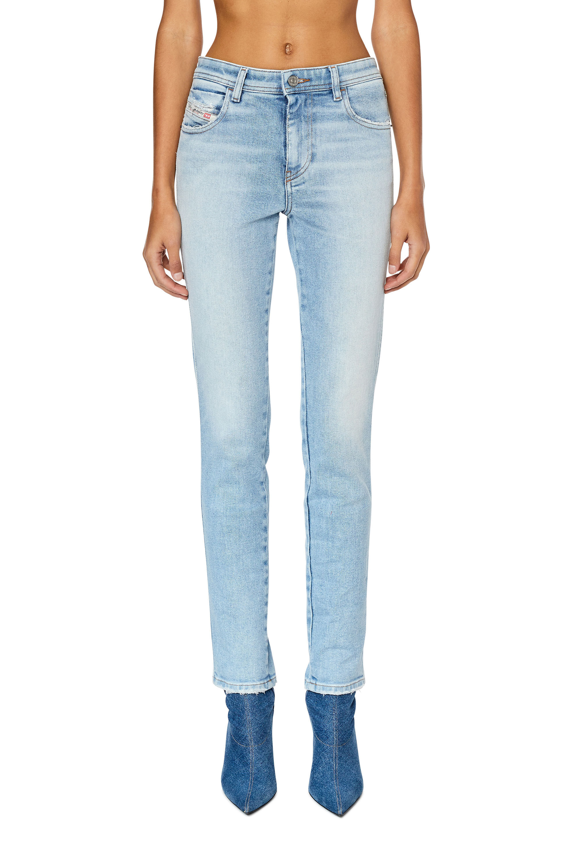 Diesel - Skinny Jeans 2015 Babhila 09E90, Light Blue - Image 3