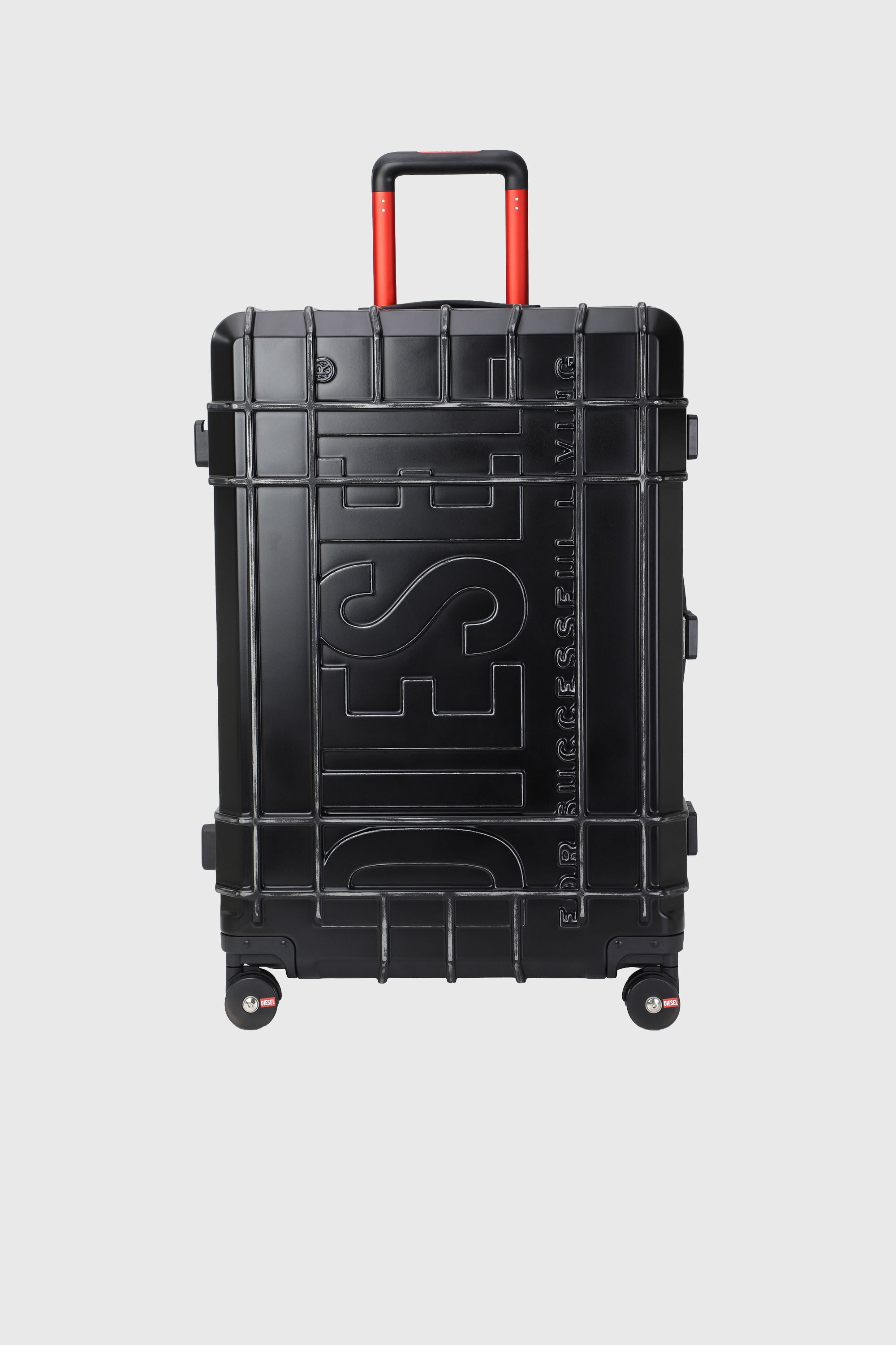 Diesel - DIESEL PC STRONG IMAGE TROLLEY- DSL003, Unisex's Rugged suitcase size L in Black - 2