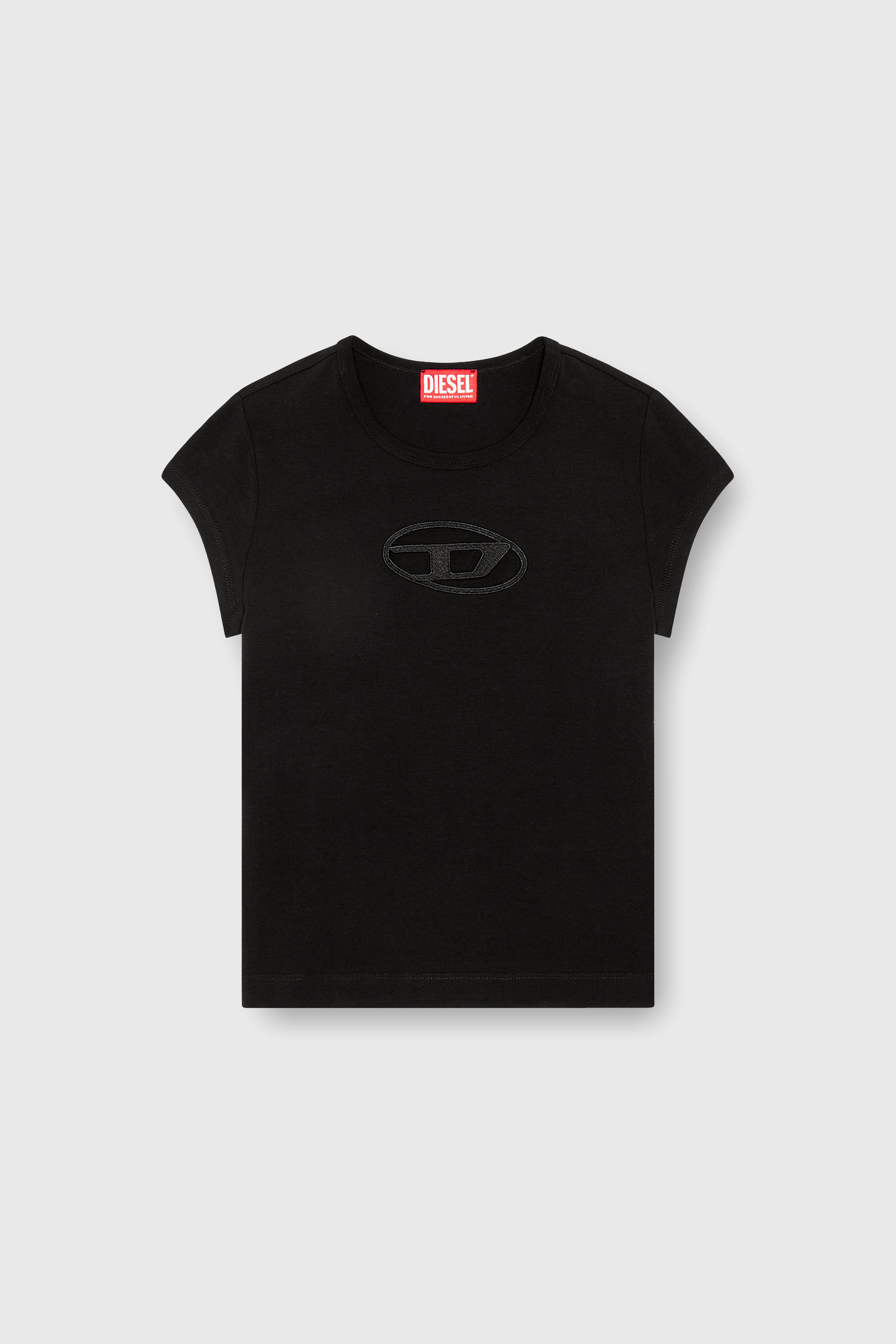 T-ANGIE Woman: Cotton T-shirt with cut-out D logo | Diesel {{Country}}