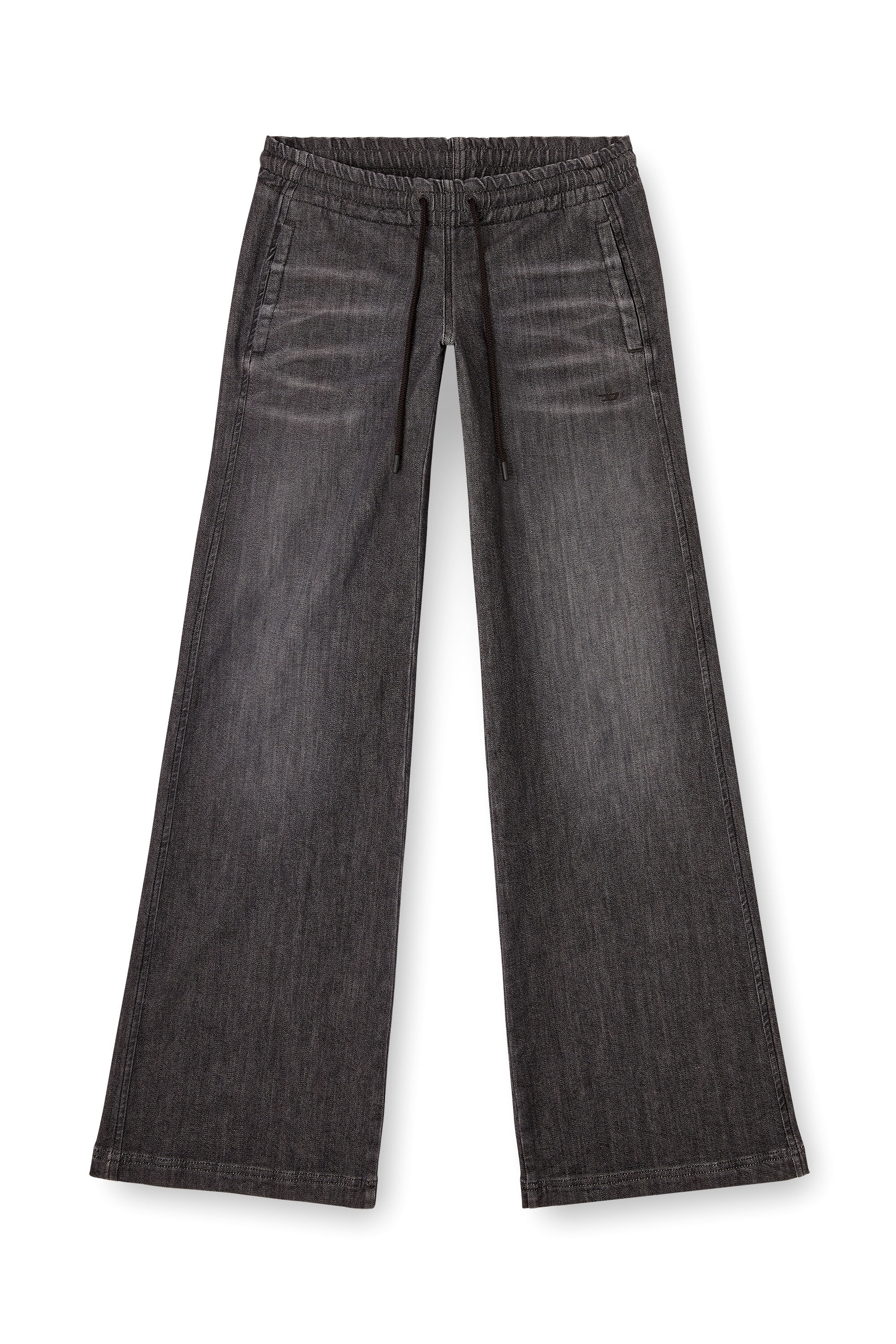 Diesel - Woman's Relaxed 2078 D-Ainty Joggjeans® 09M66, Black/Dark grey - 2