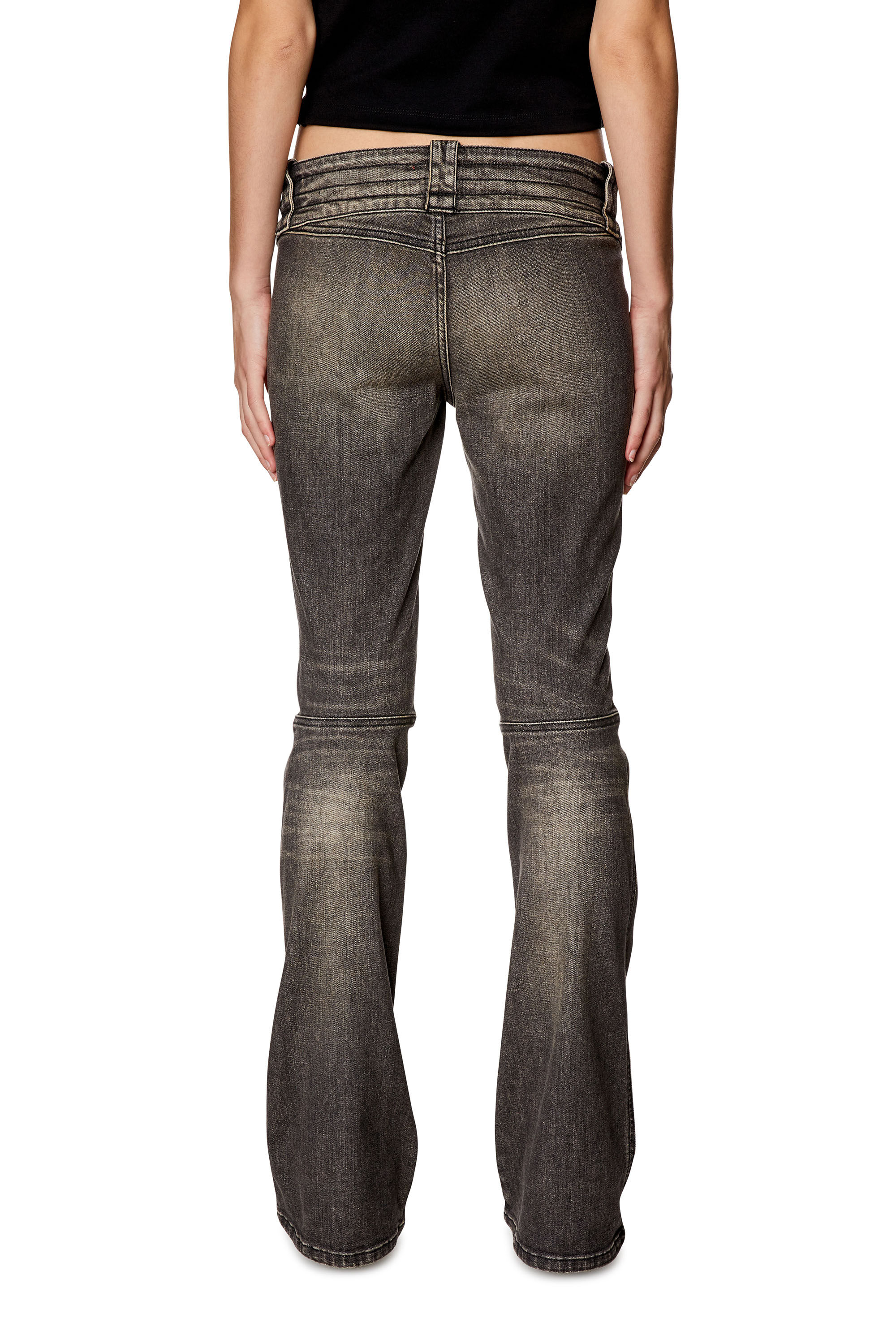 Diesel - Bootcut and Flare Jeans Belthy 0JGAL, Black/Dark grey - Image 4