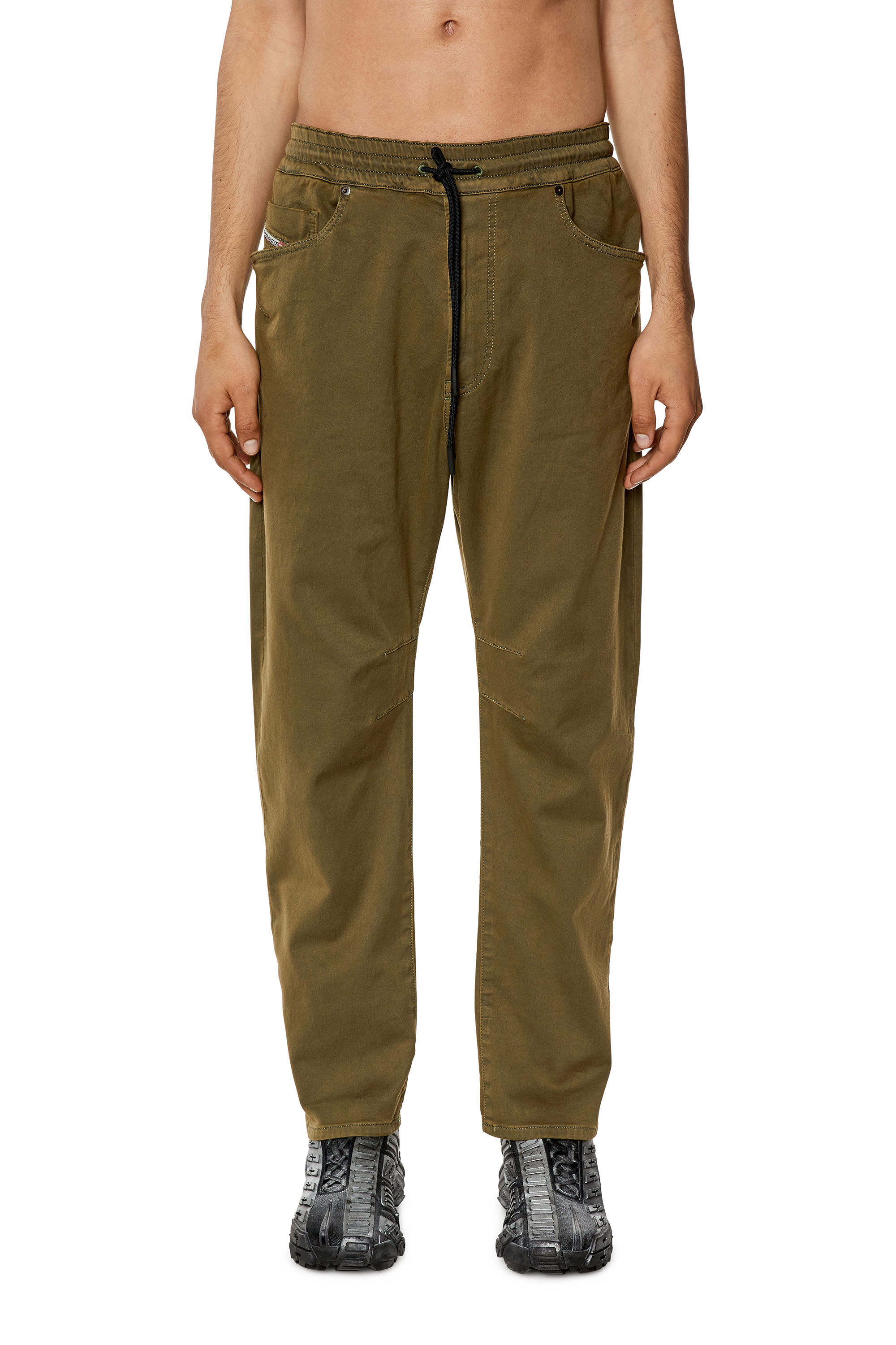 Diesel - Tapered D-Amage JoggJeans® 068DY, Military Green - Image 3