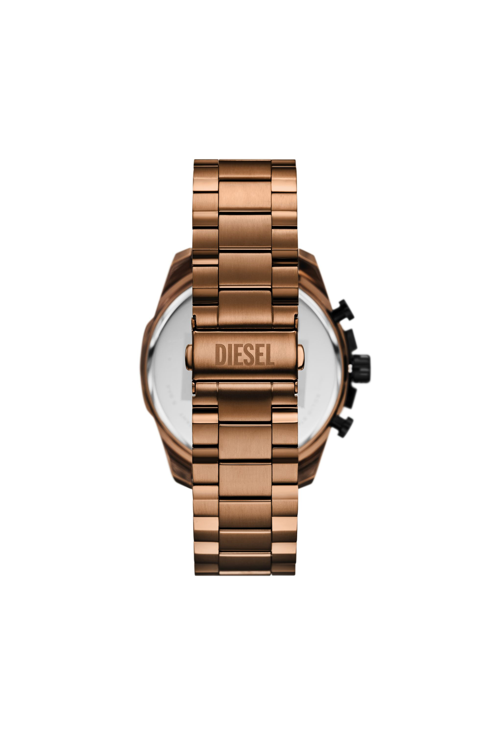 Men's Mega Chief slim brown Stainless steel watch | Brown | Diesel NL