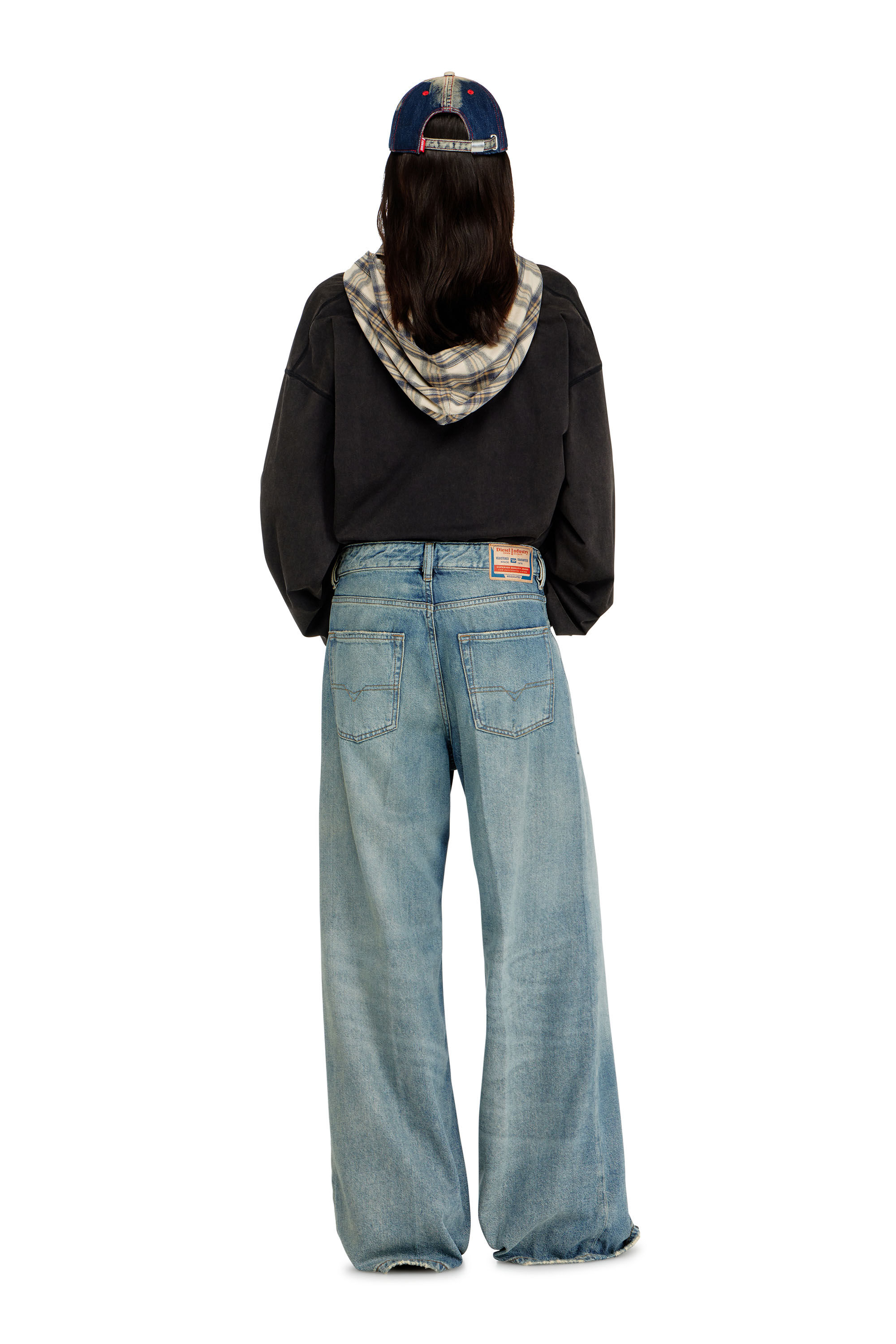 Diesel - Woman's Relaxed Jeans 1996 D-Sire 0BEBL, Medium blue - 3