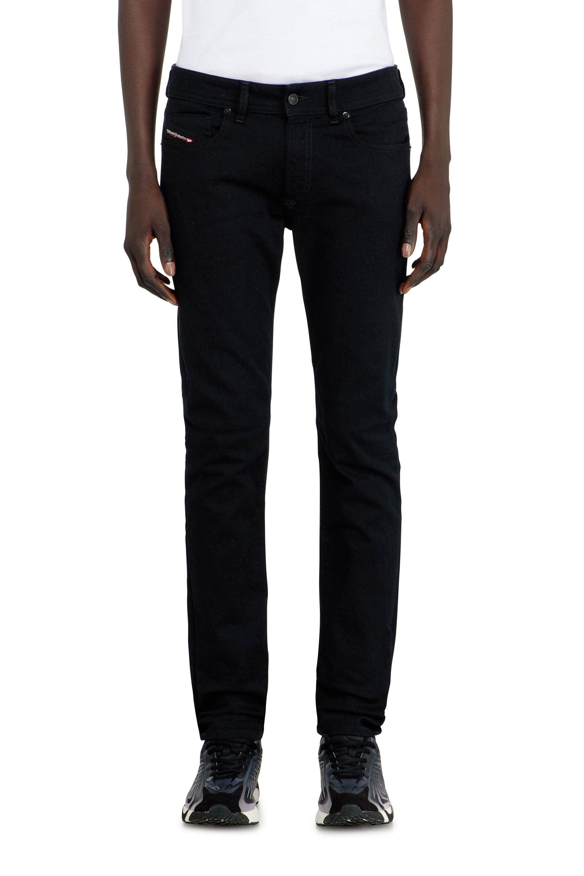 Diesel - Man's Skinny Jeans 1979 Sleenker 09C51, Black/Dark grey - 4