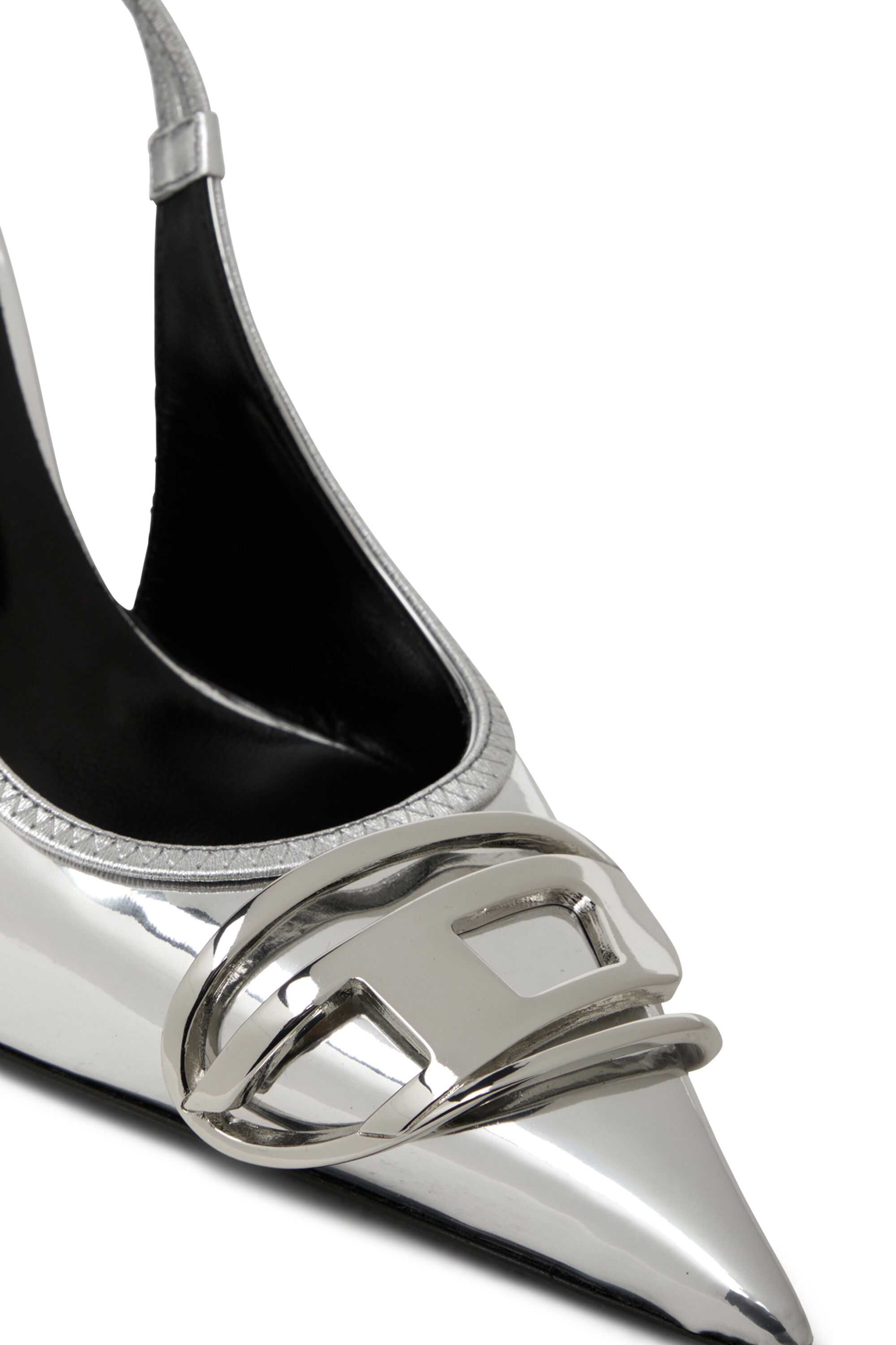 Women's D-Venus-Slingback pumps with mirror finish | Silver