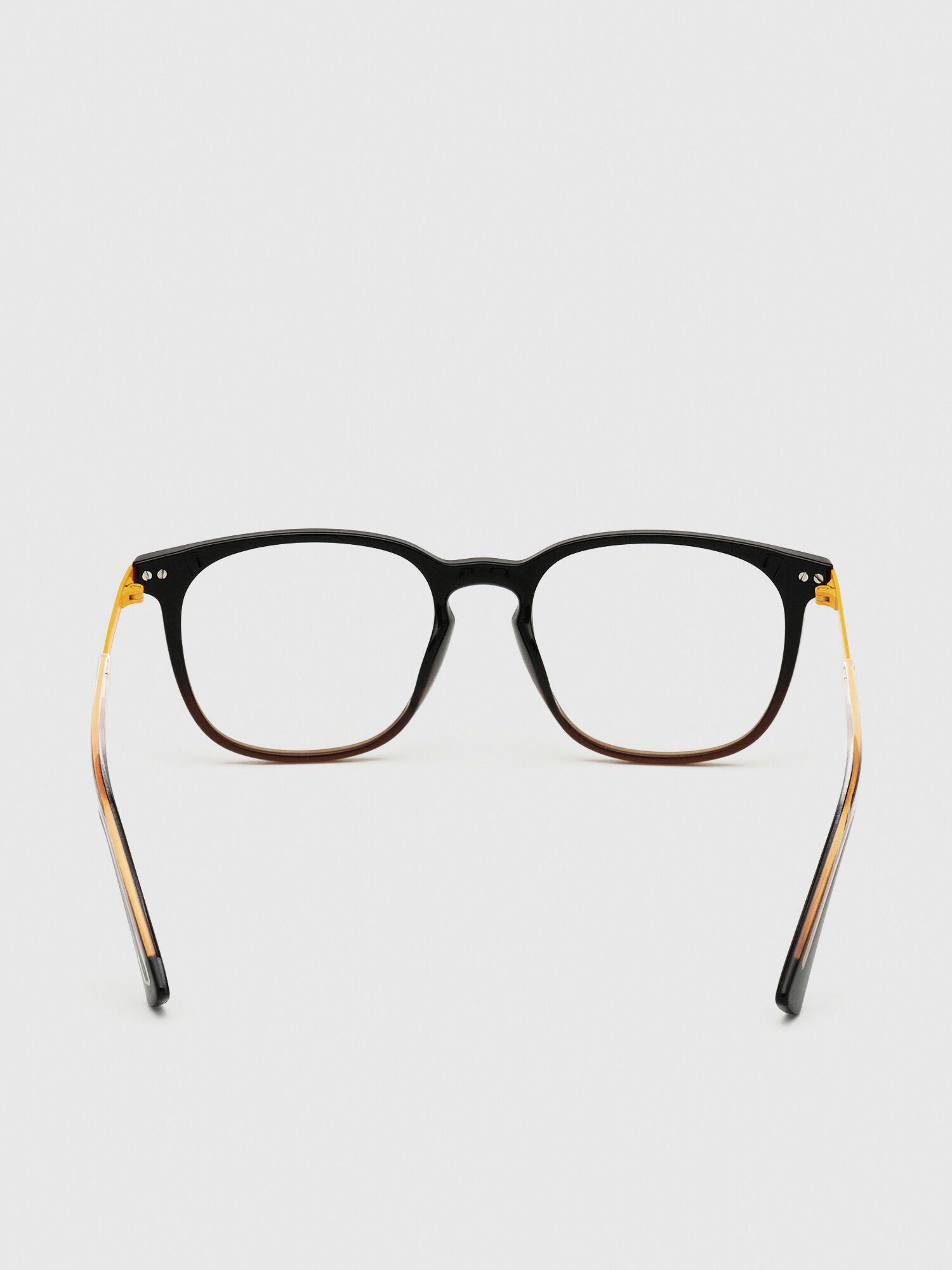 Diesel - DL5349, Unisex's Unisex eyewear with a square silhouette in Black/Yellow - 5